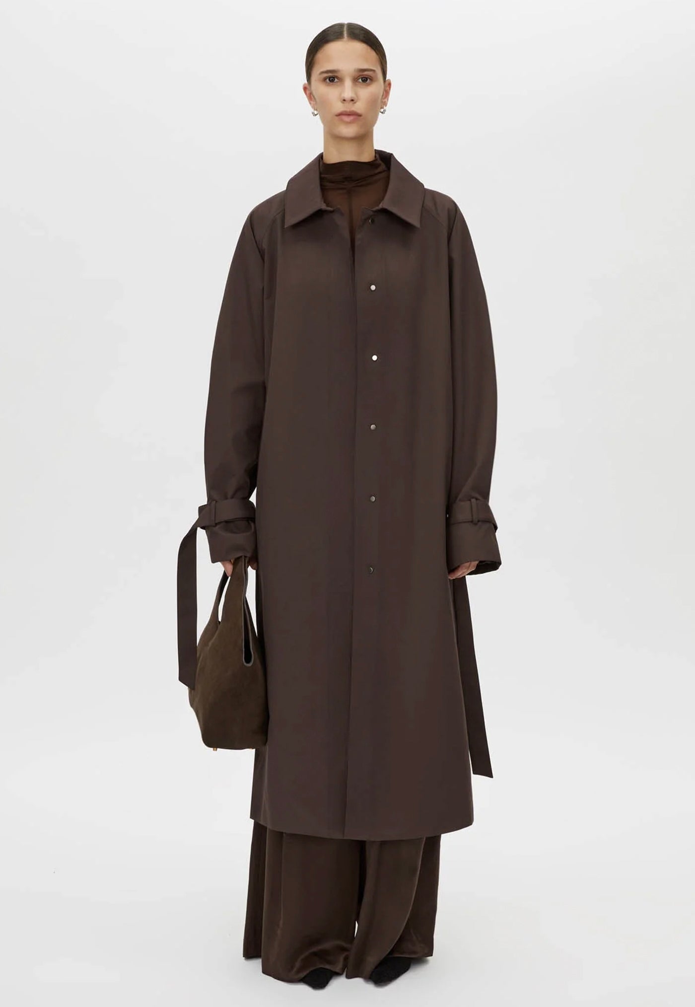 Dia Car Coat - Bitter Chocolate