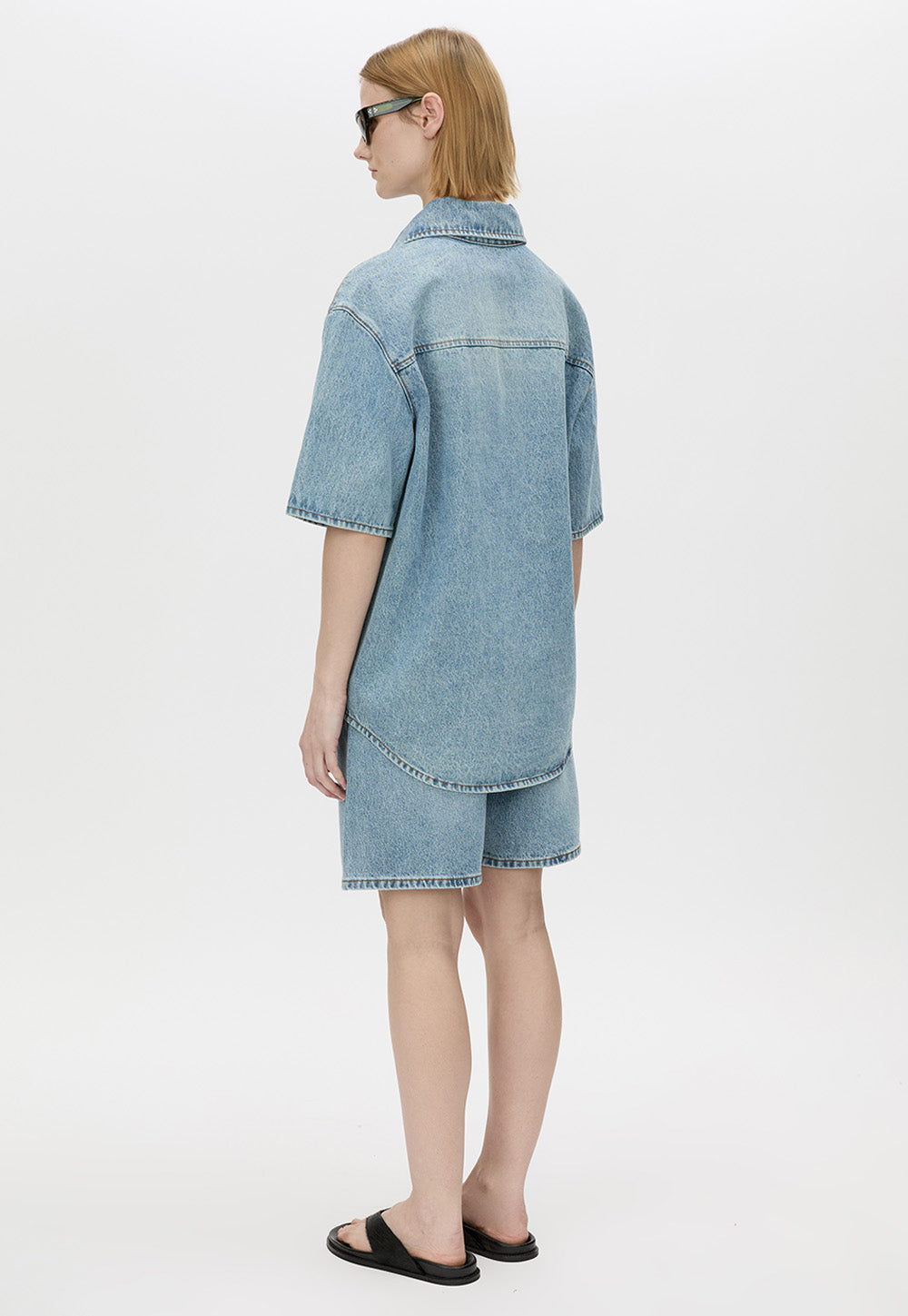 Ezra Denim Short - Light Vintage Blue