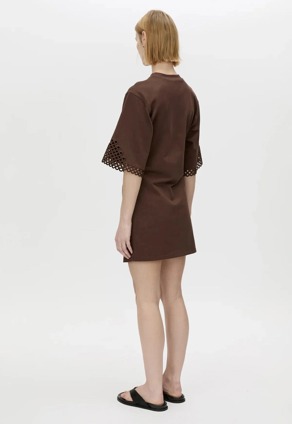 Lolani Mini Tee Dress - Chocolate