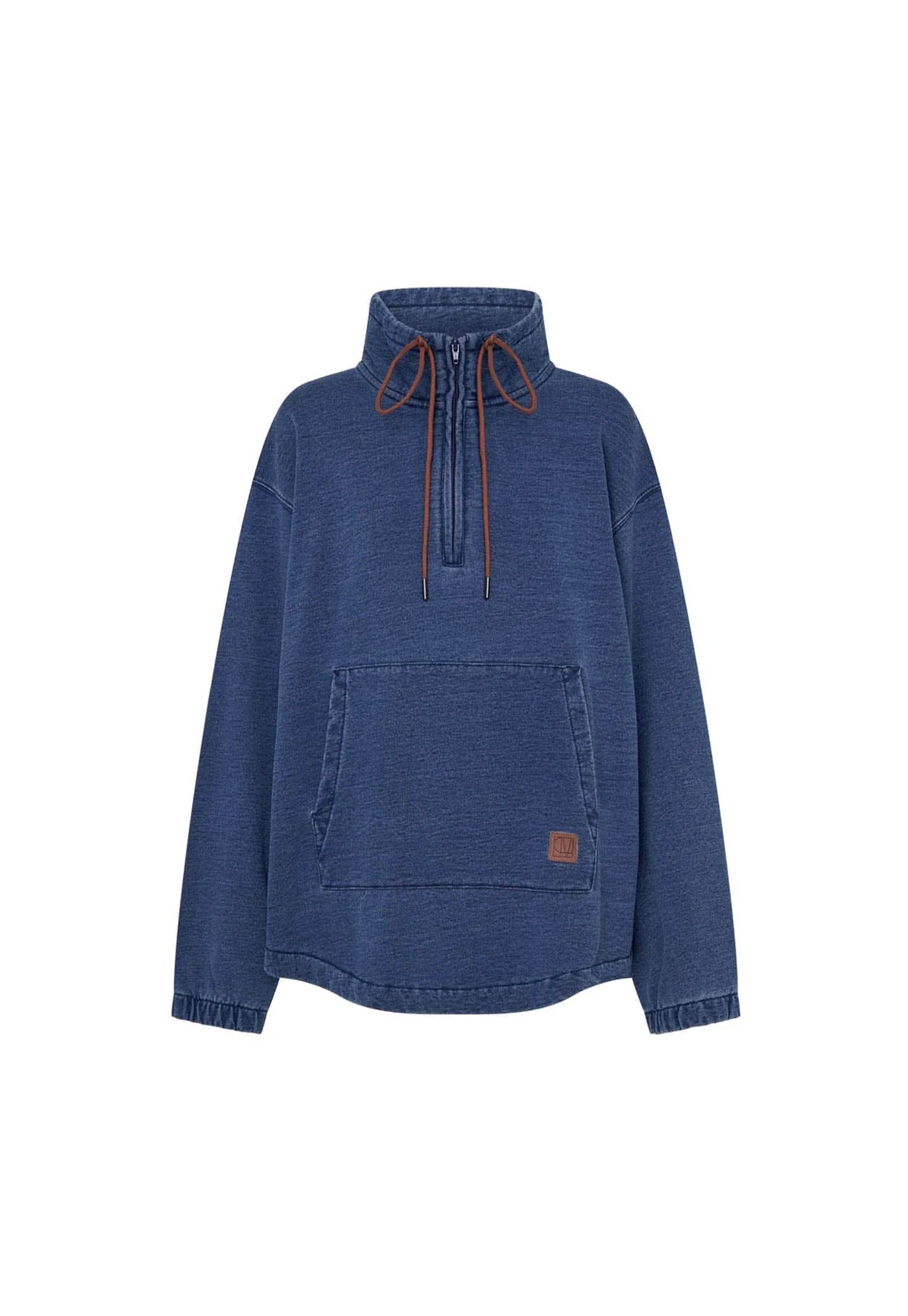 Meena Denim Fleece Pull Over - Classic Blue