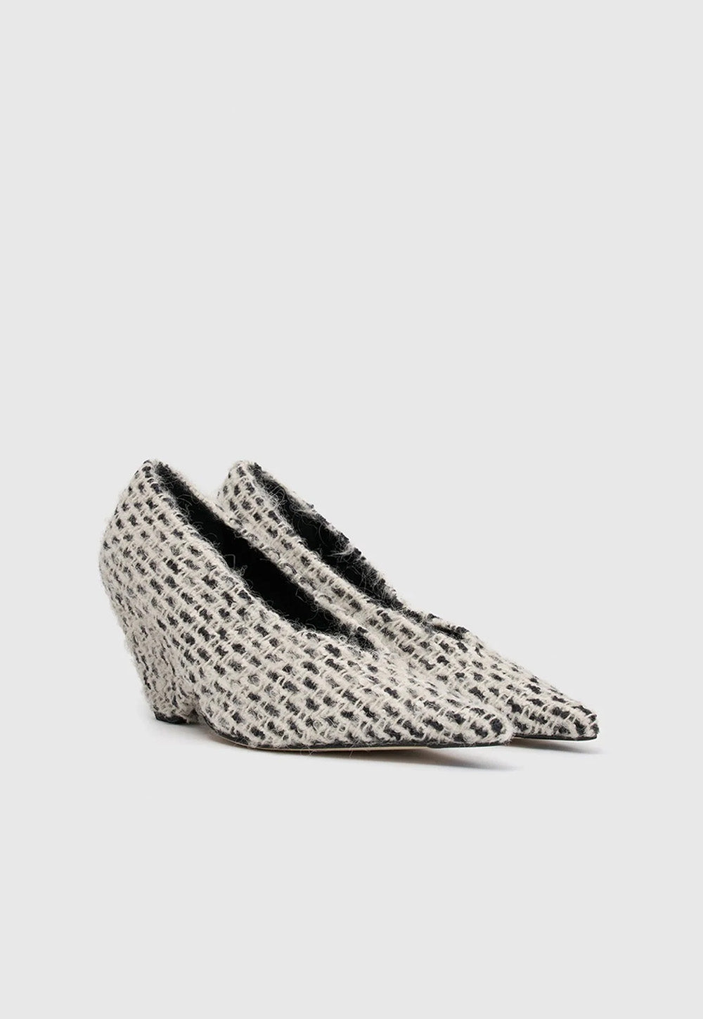 Rhys Braided Pump - Cream/Black