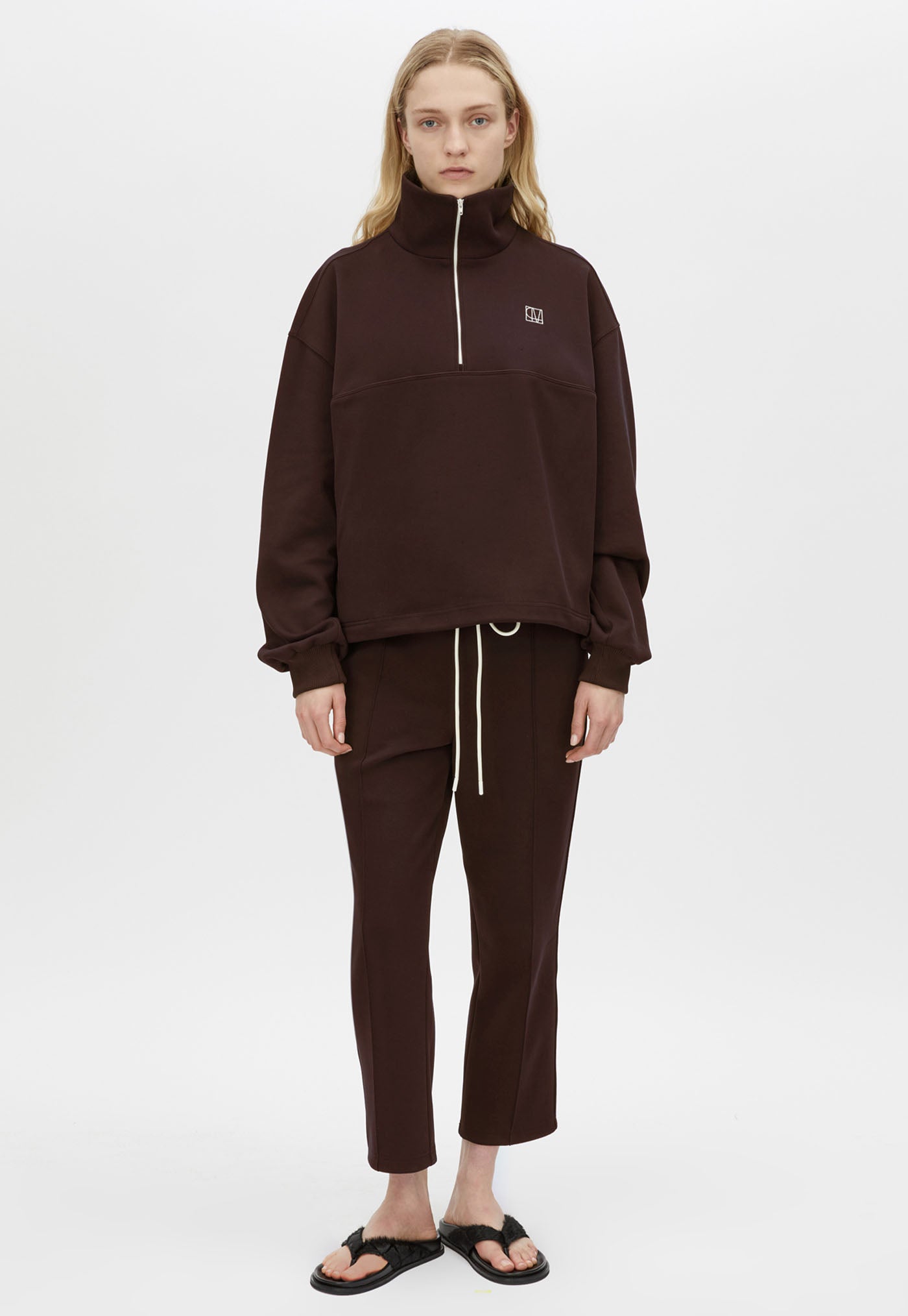 Zylus Sweater - Chocolate/White