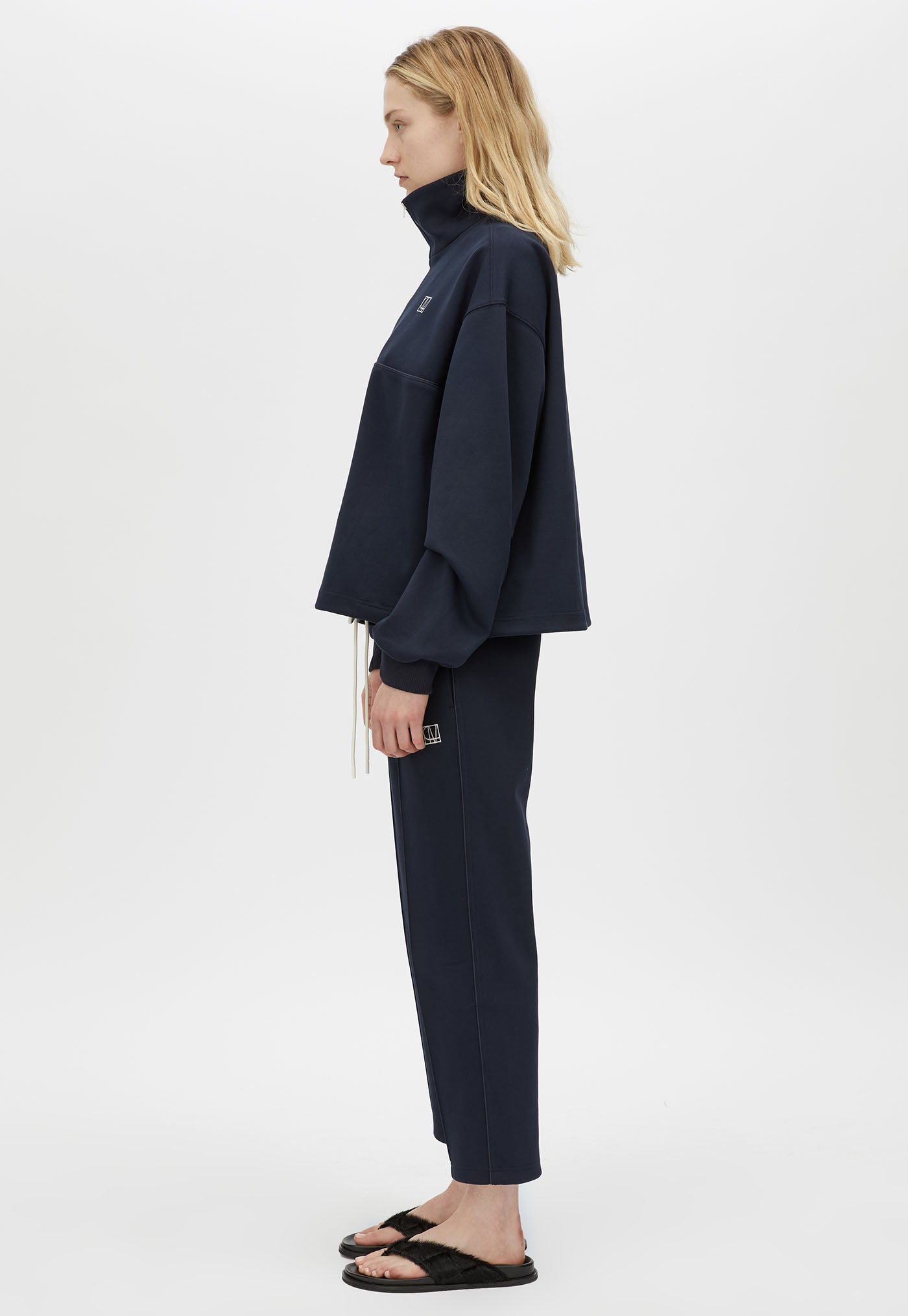 Zylus Sweater - Navy/White