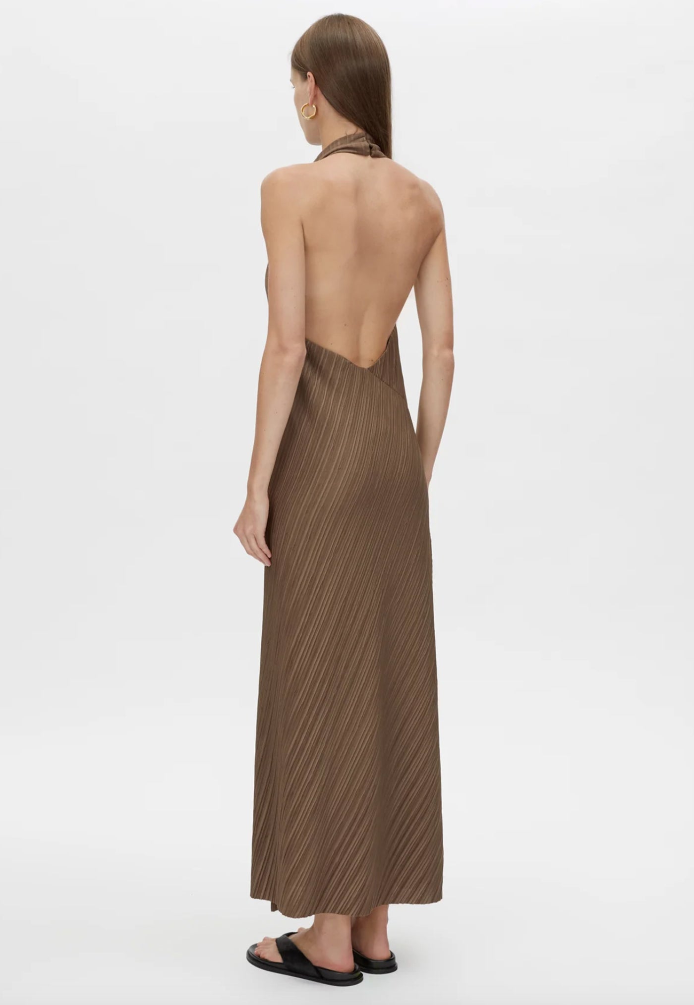 Alto Halter Dress - Bronze