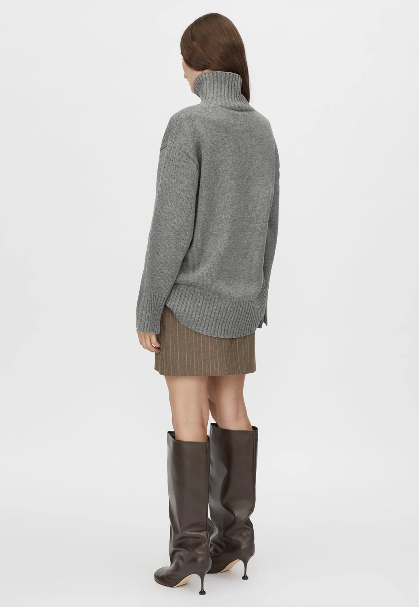 Romeo 2.0 Funnel Neck - Grey Melange