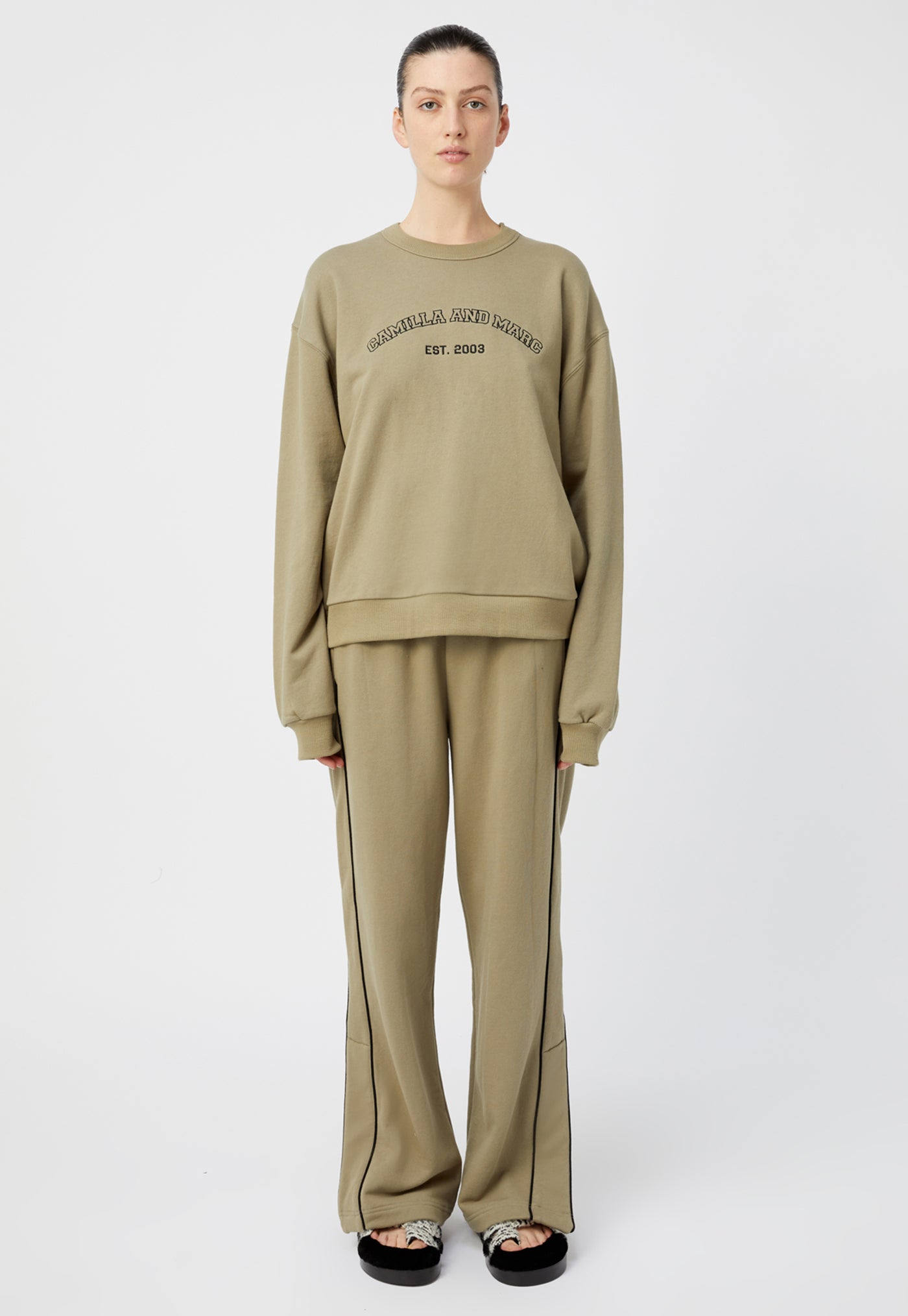 Odessa Graphic Trackpant - Seagrass