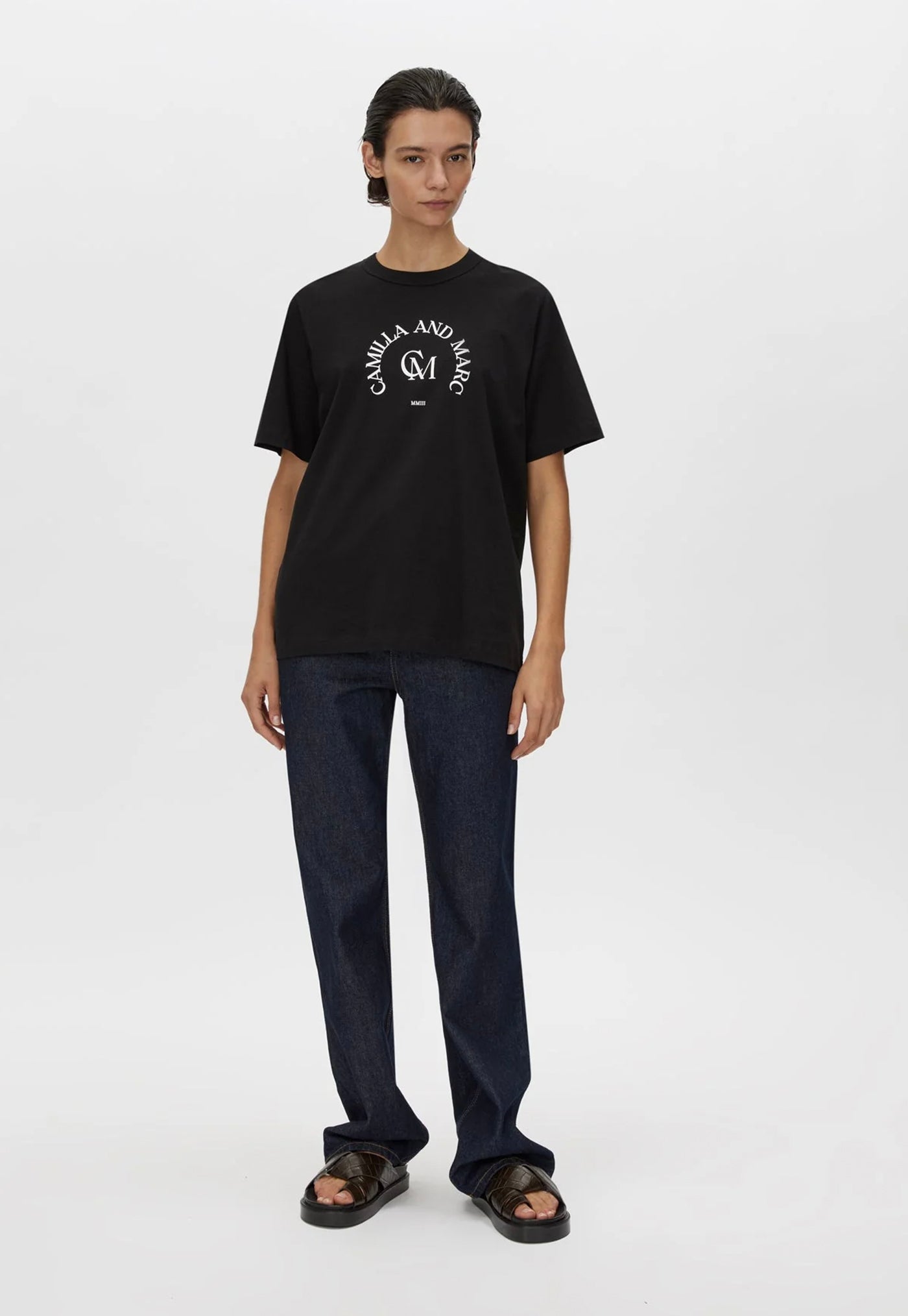 Karine Graphic Tee - Black