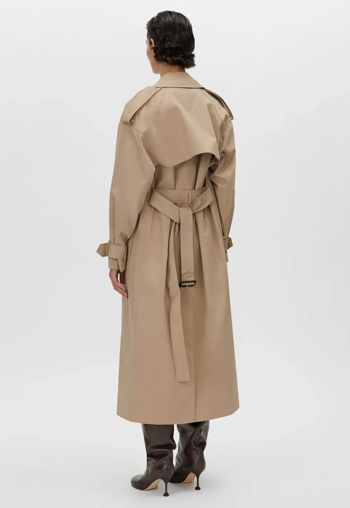 Evans Classic Trench Coat - Sand