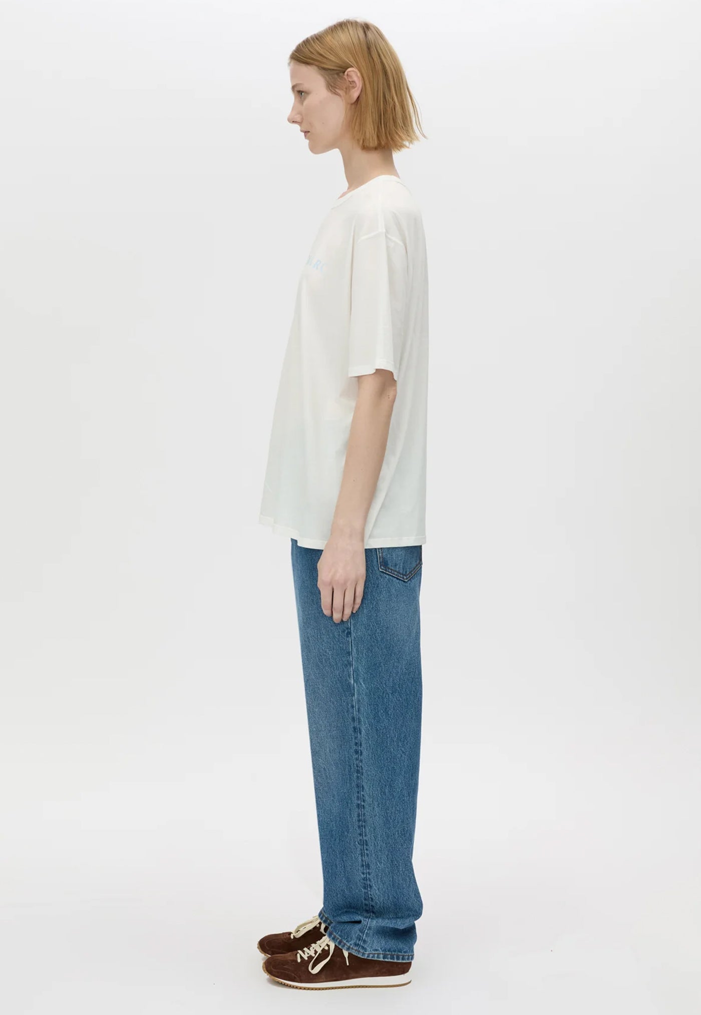 Navarro Logo Tee - Soft White/Slate