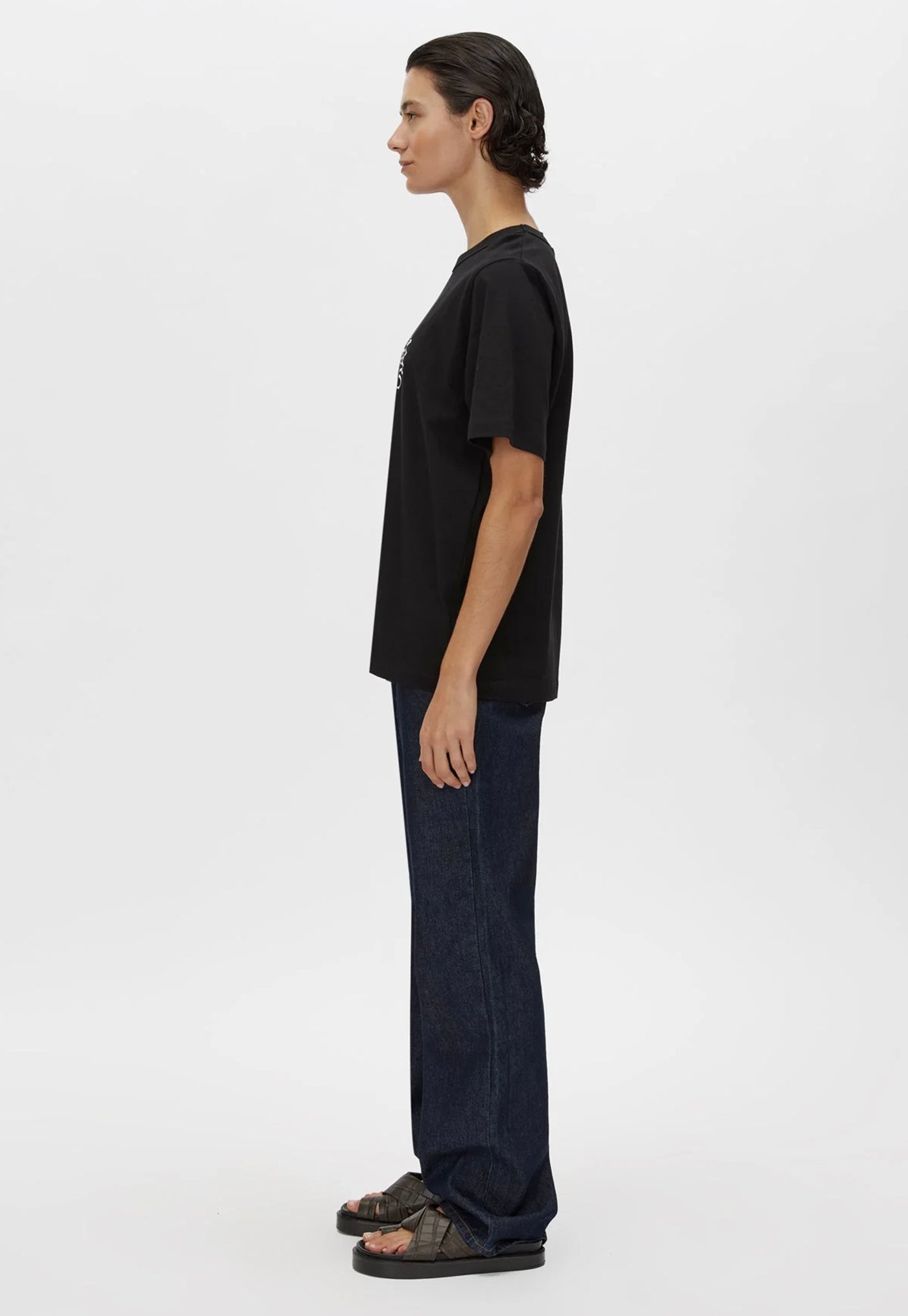 Karine Graphic Tee - Black