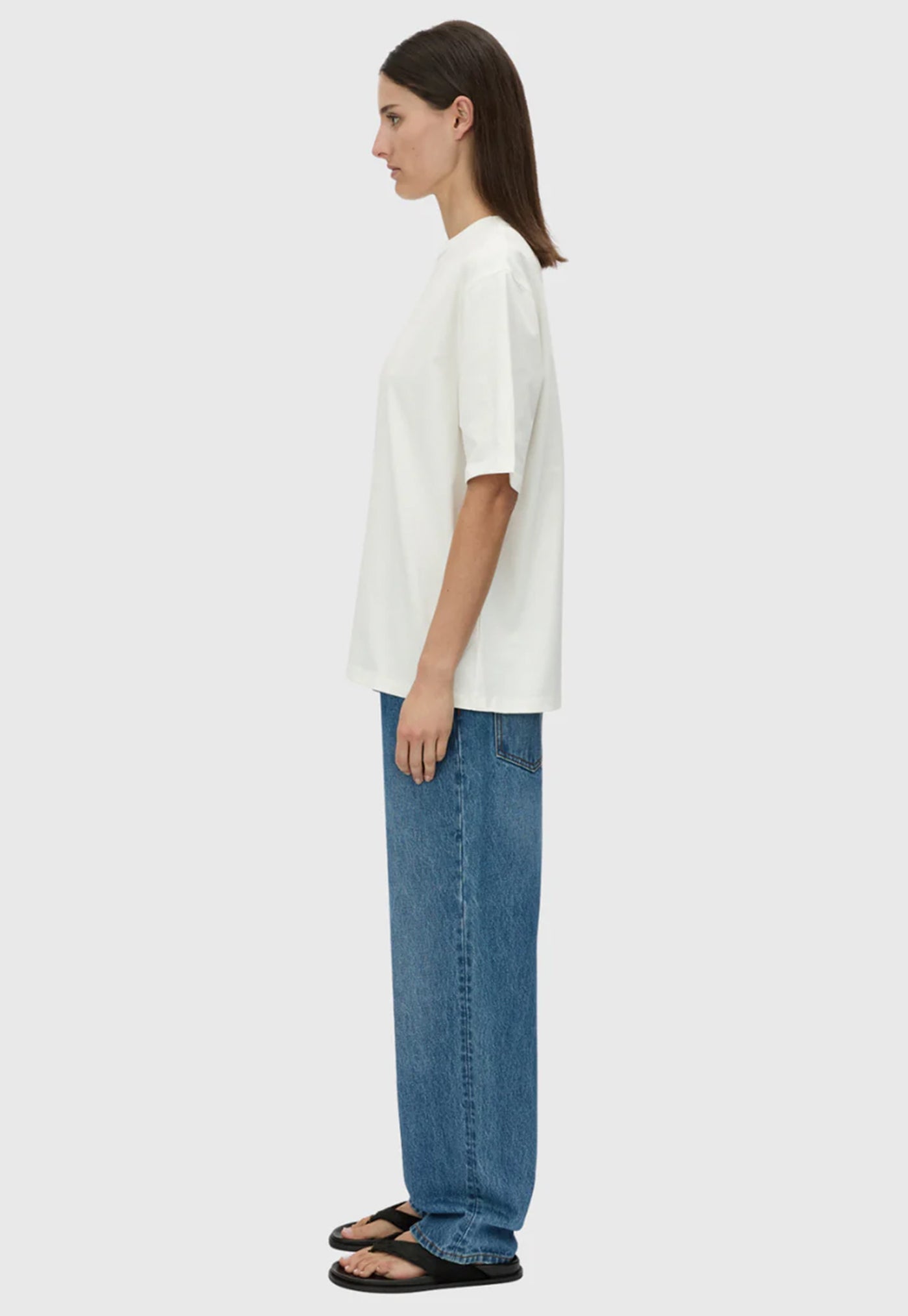 Eliasson Monogram Tee - Soft White/Slate