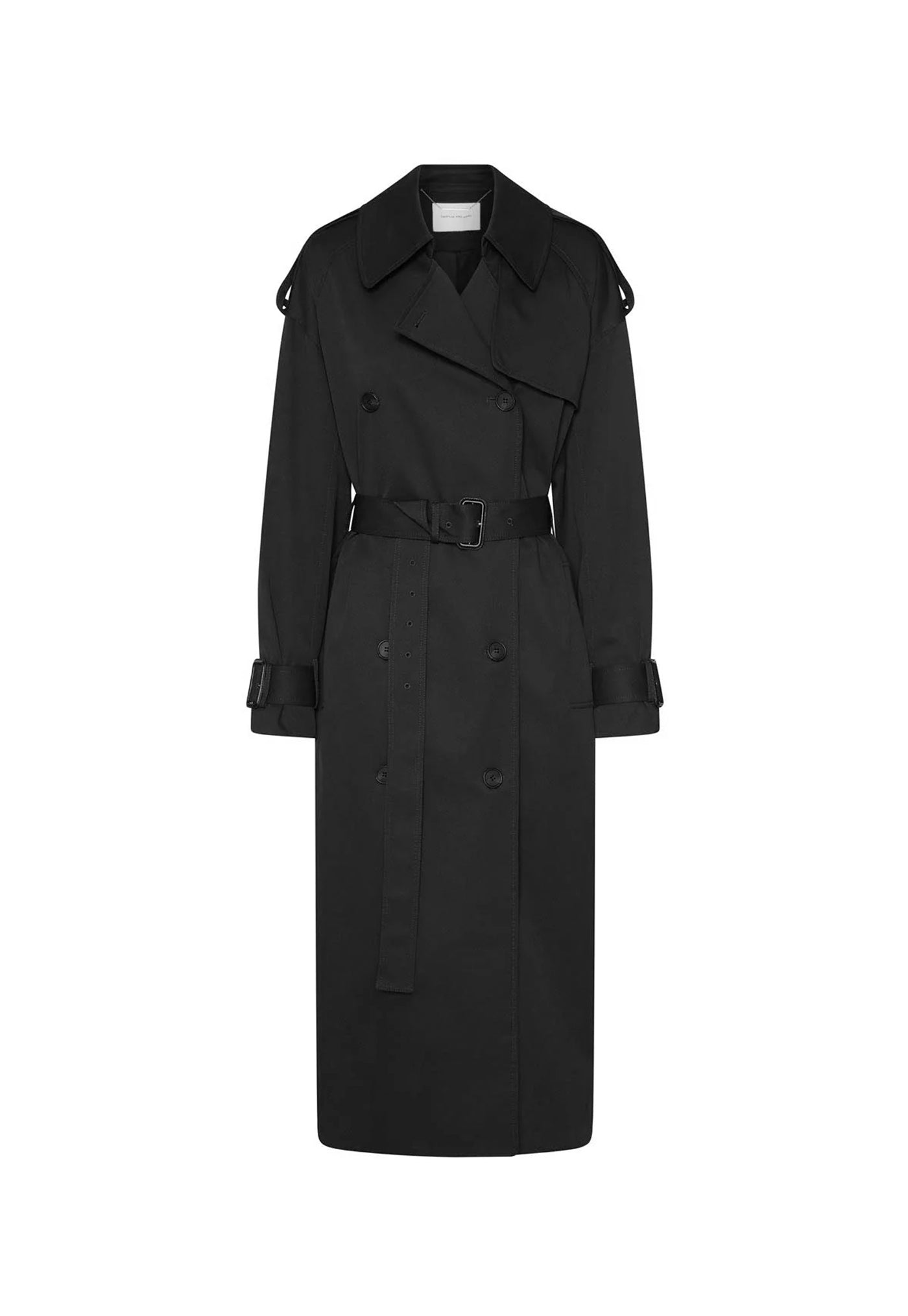 Evans Classic Trench Coat - Black