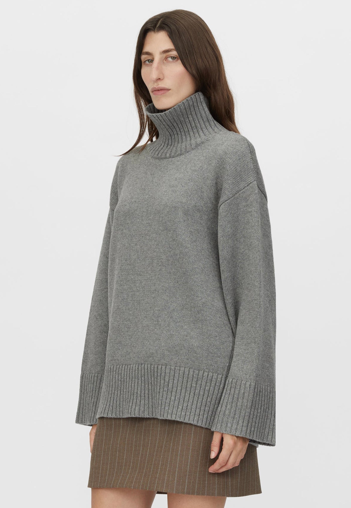 Romeo 2.0 Funnel Neck - Grey Melange