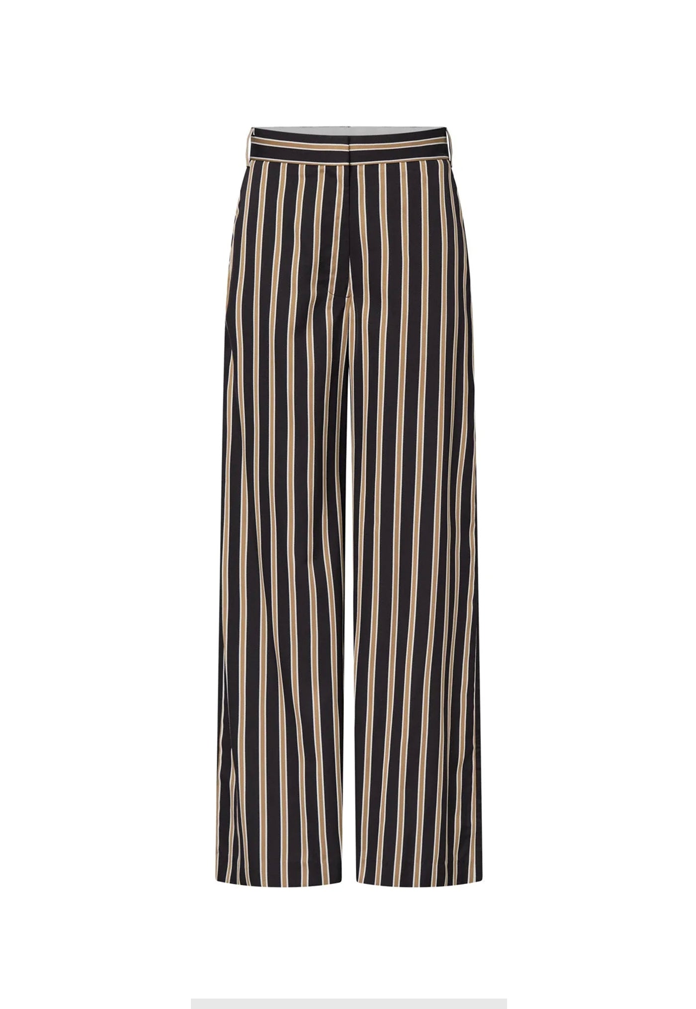 Novella Pant - Black/Bronze Stripe