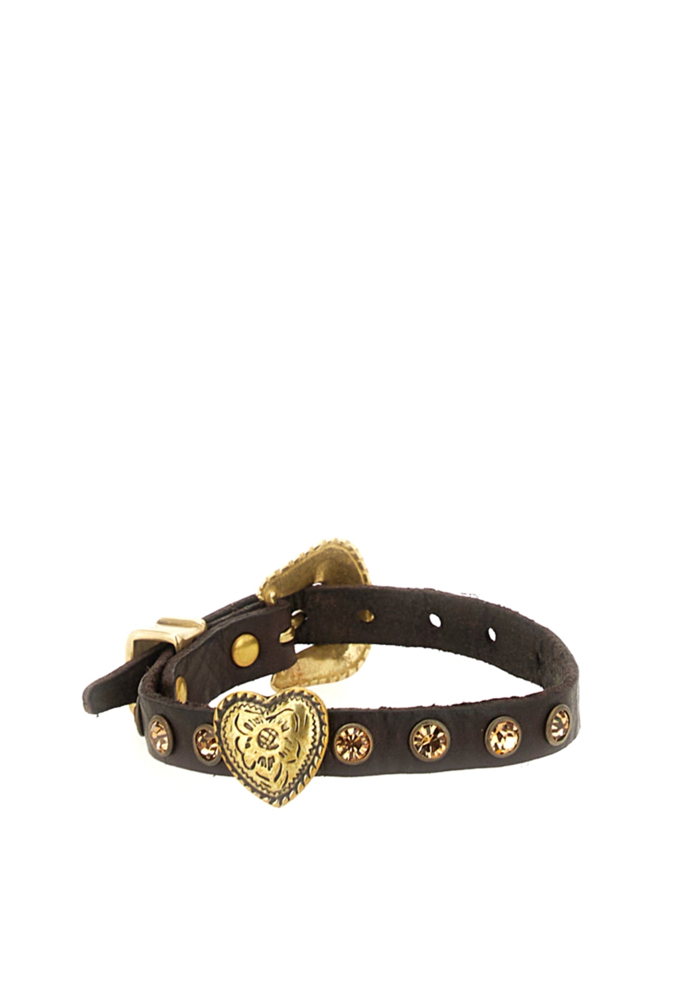 Diamante Heart Buckle Bracelet - Moro