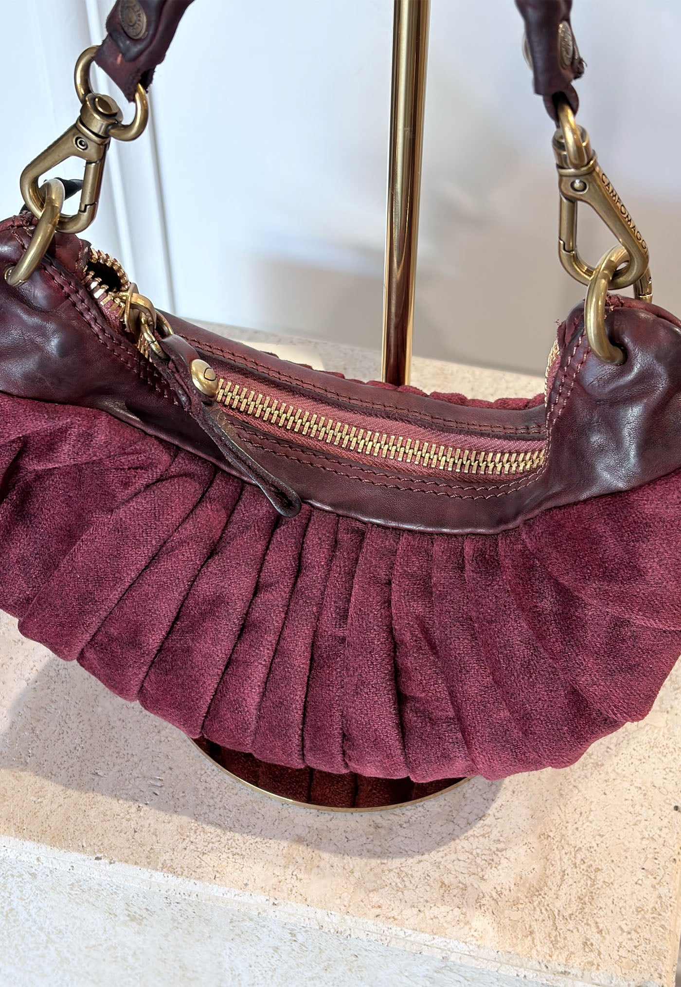 Luna Extra Small Shoulder Bag - Bordeaux/Wine