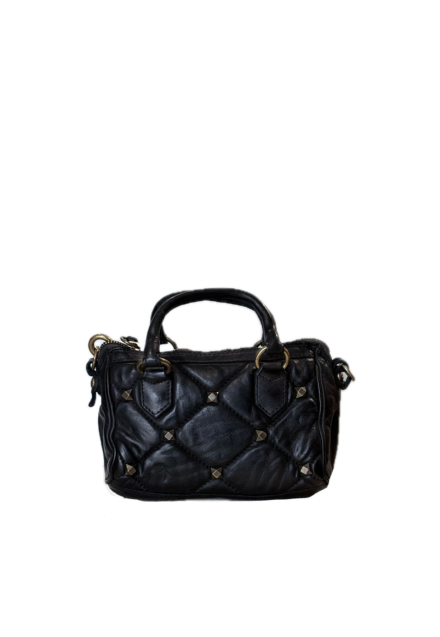 Ricciarda Small Bowling Bag - Black