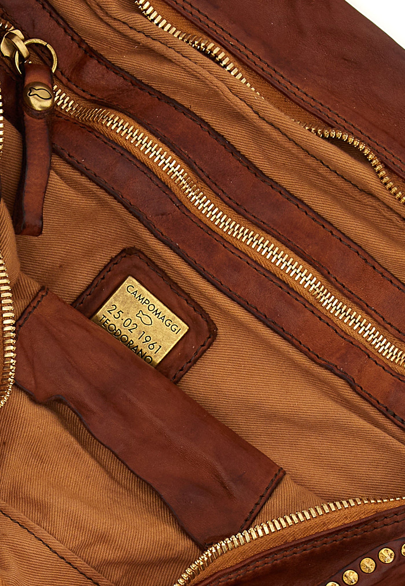 Simona Large Bowling Bag - Cognac