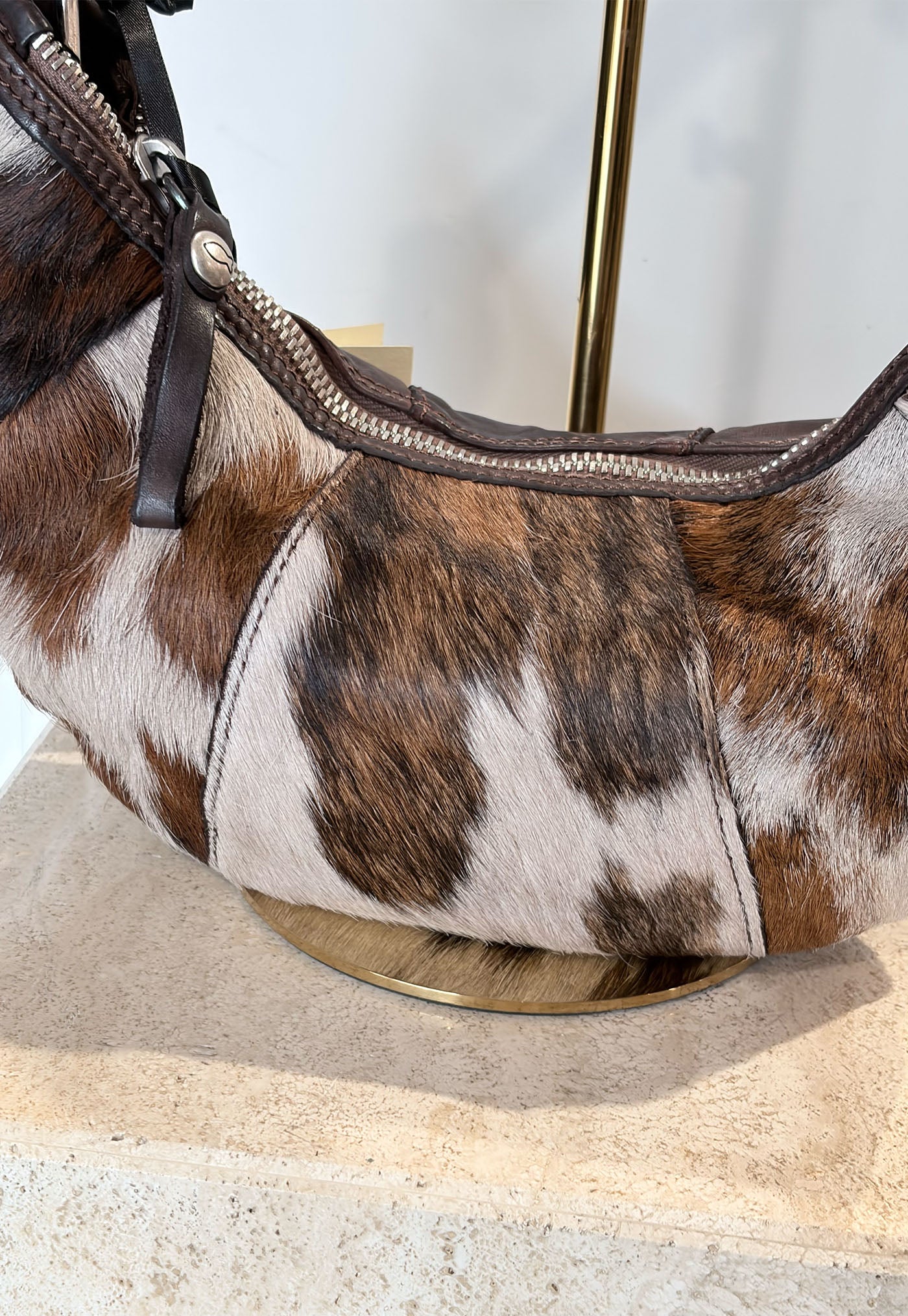 Sole Pony Shoulder Bag - Brown