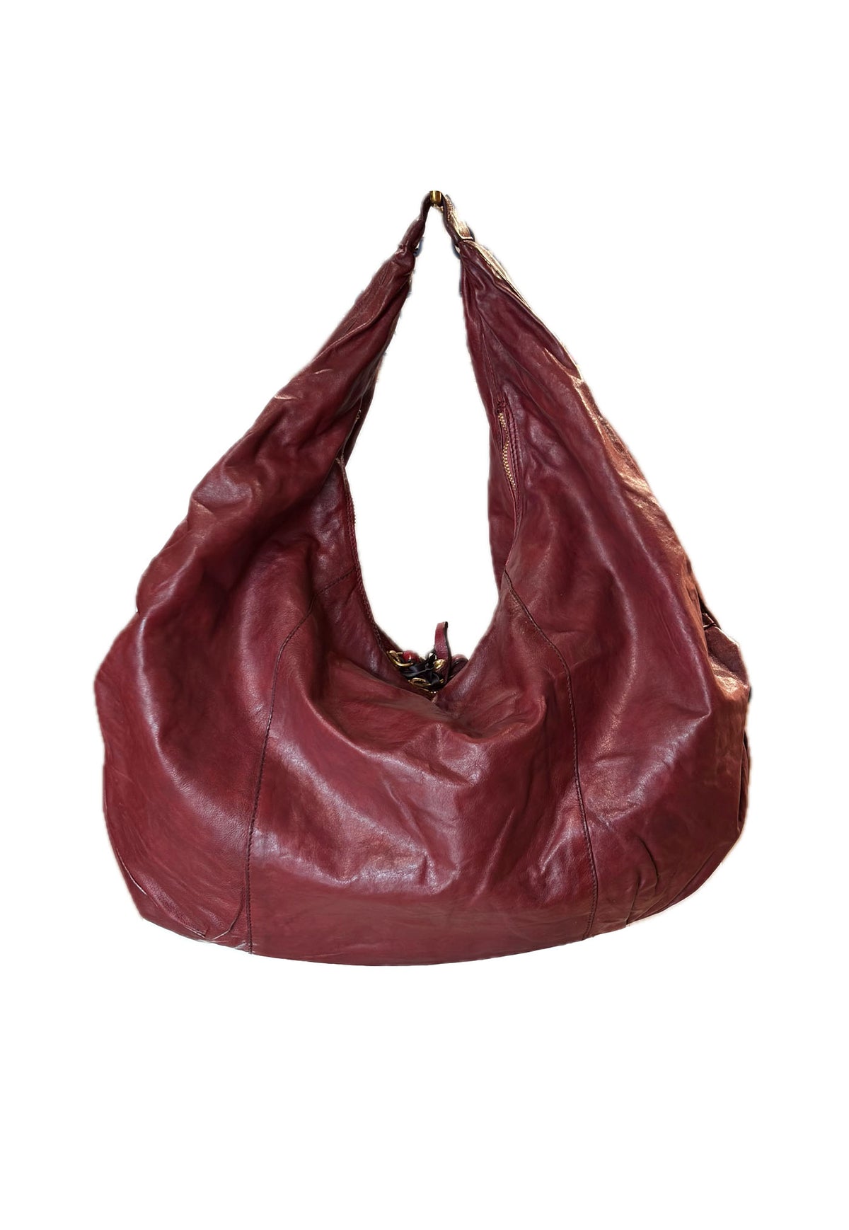 Virginia Large Shoulder Bag - Wine