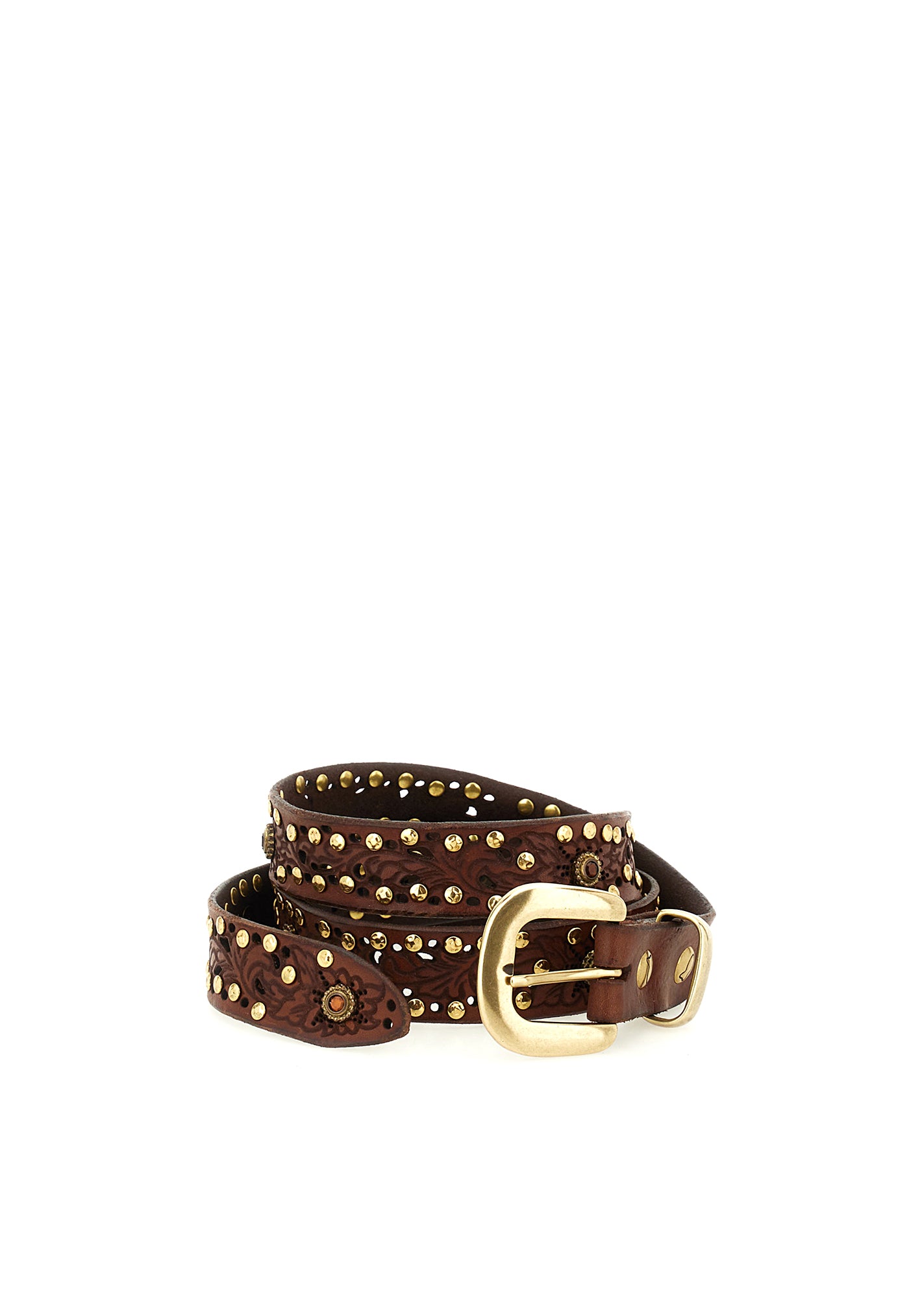 Studded Belt - Cognac