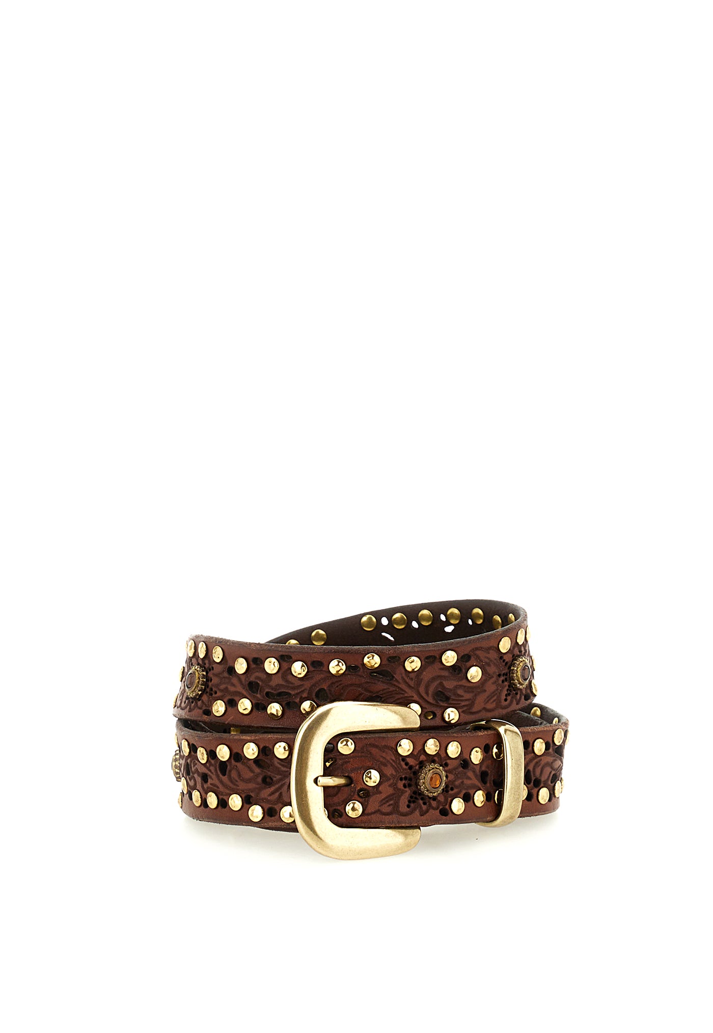 Studded Belt - Cognac