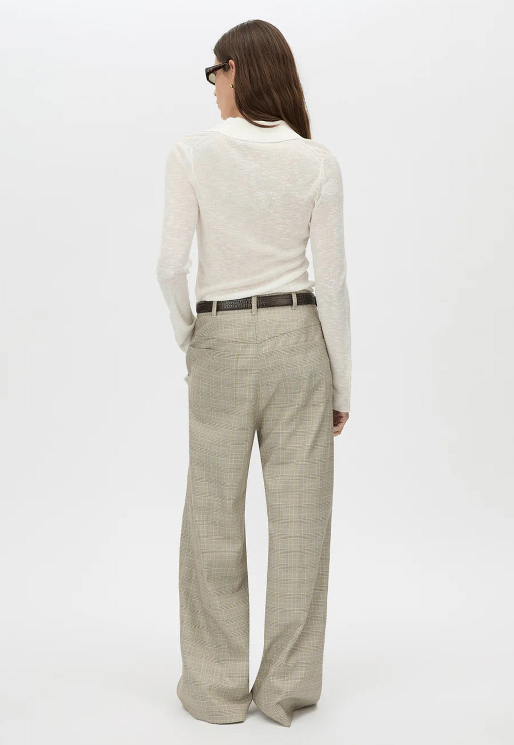Cassa Check Pant - Taupe Check