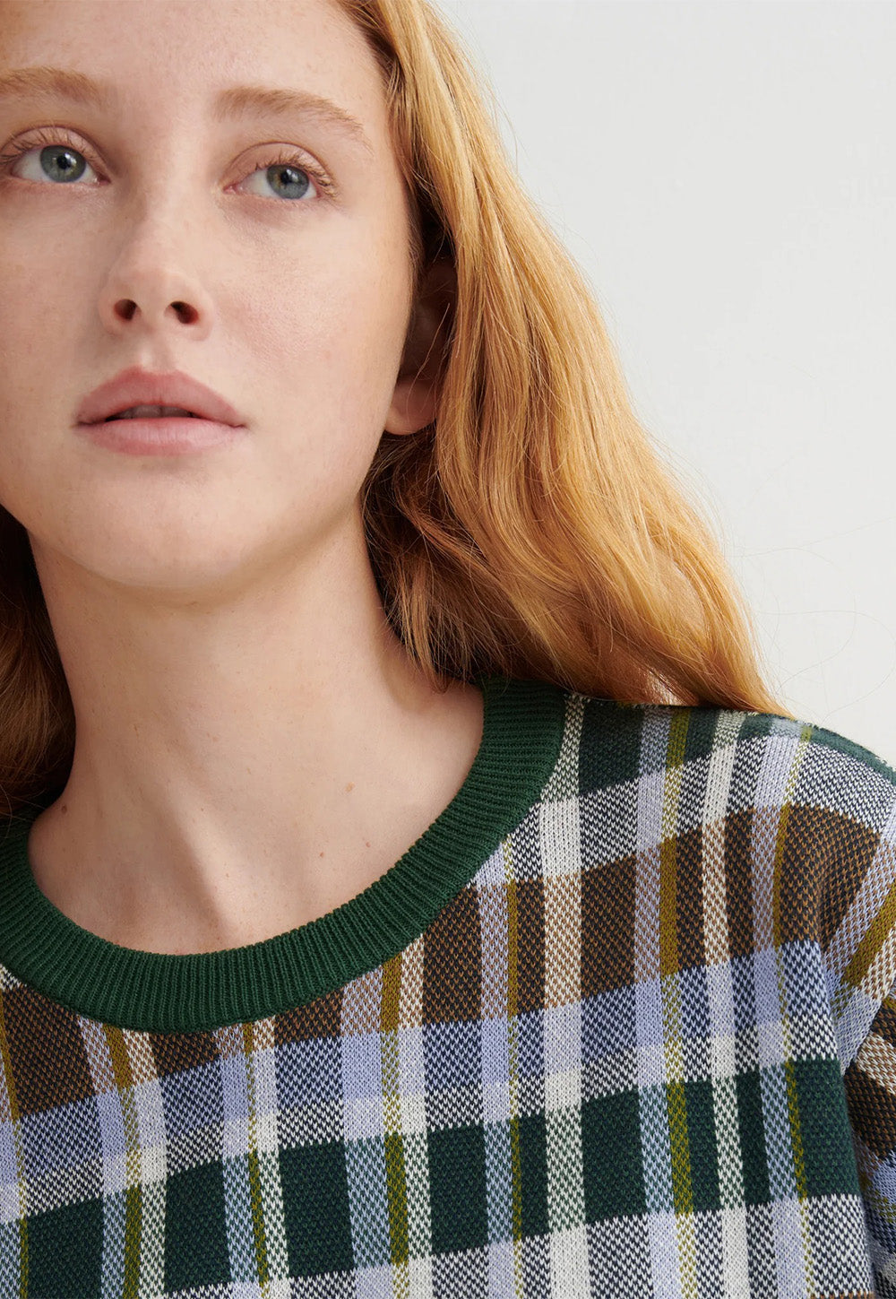 Chequered Tee - Forest