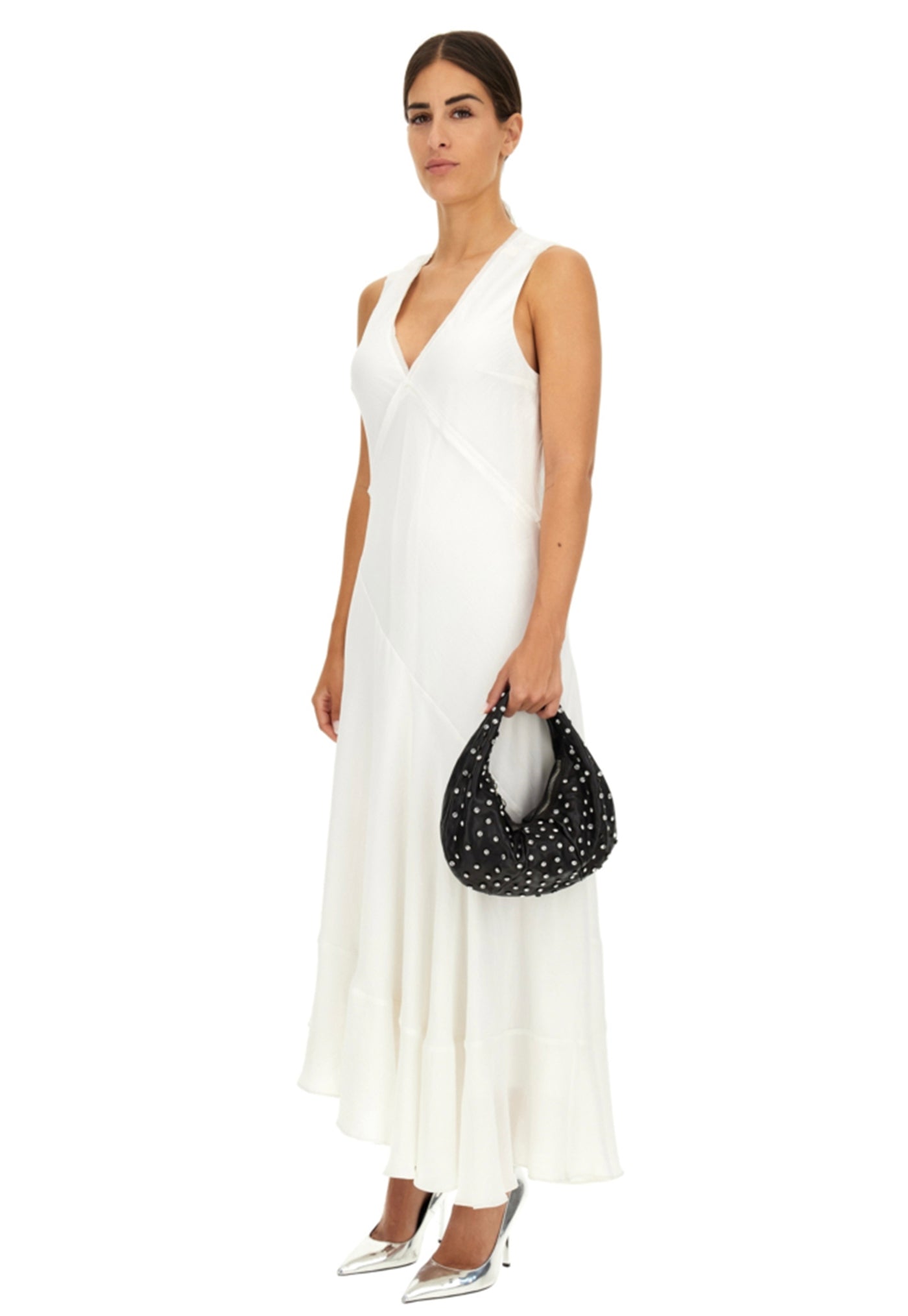 Bella Di Notte Shoulder Bag w Rhinestones - Black