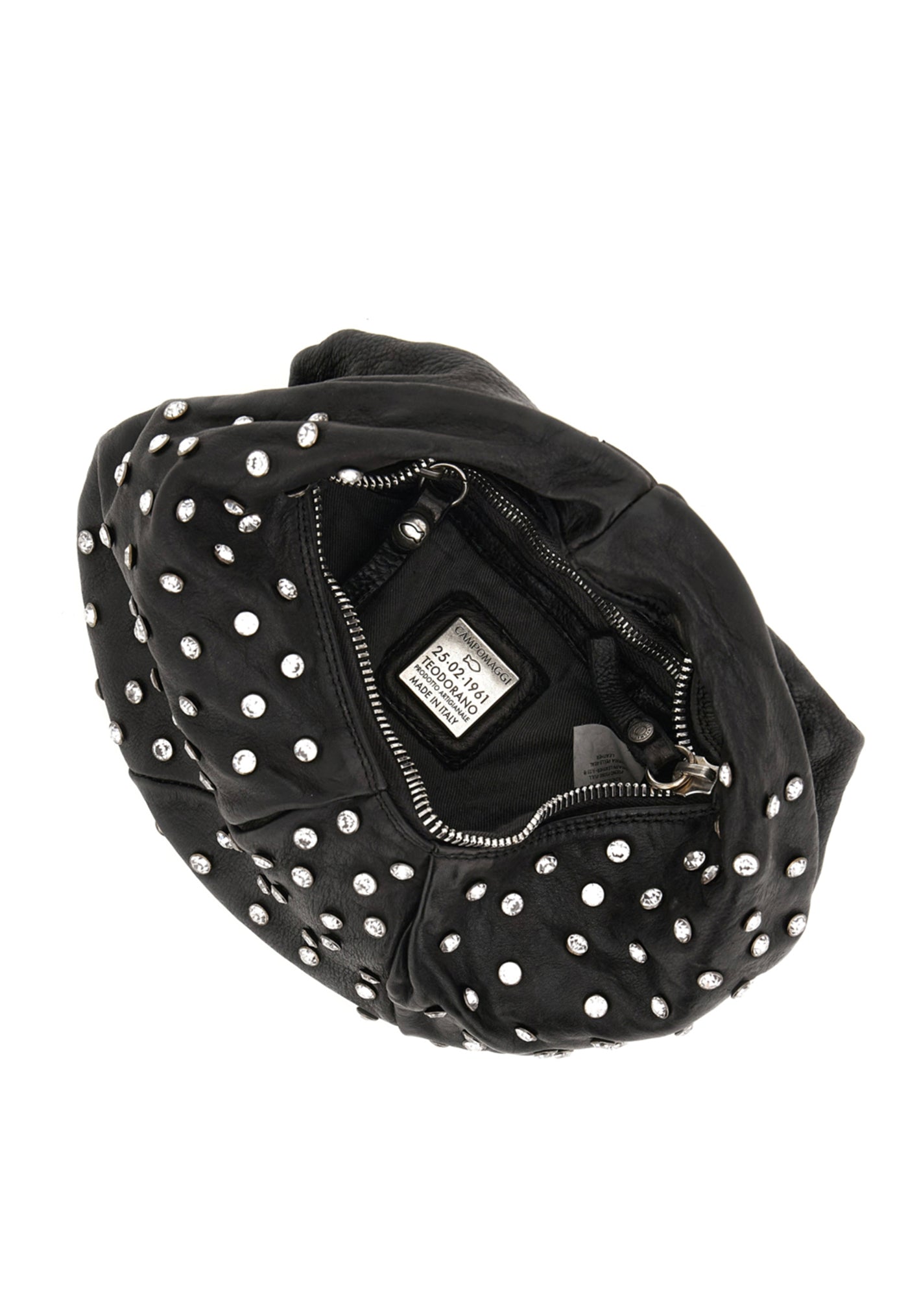 Bella Di Notte Shoulder Bag w Rhinestones - Black