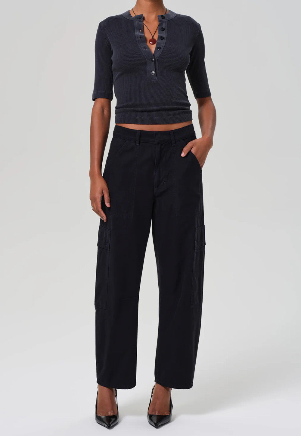 Marcelle Low Slung Cargo - True Navy