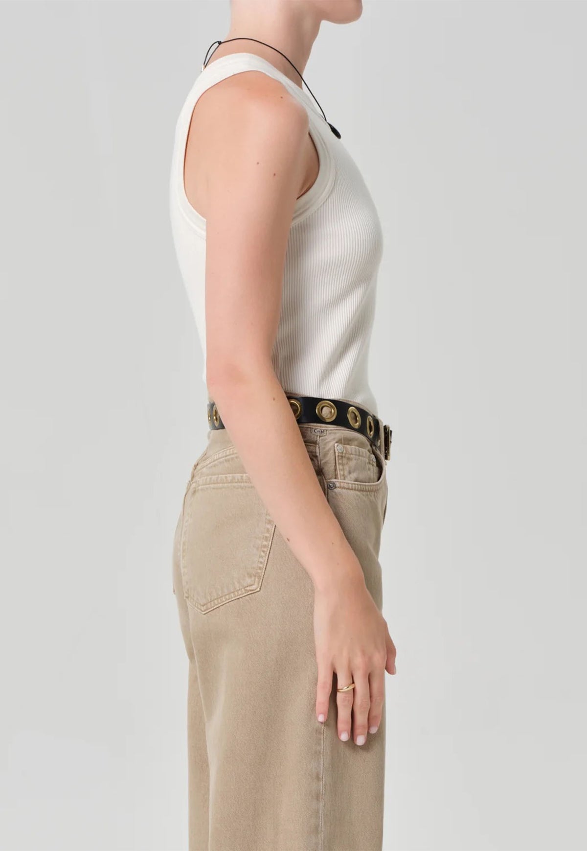 Isabel Rib Tank - Dune