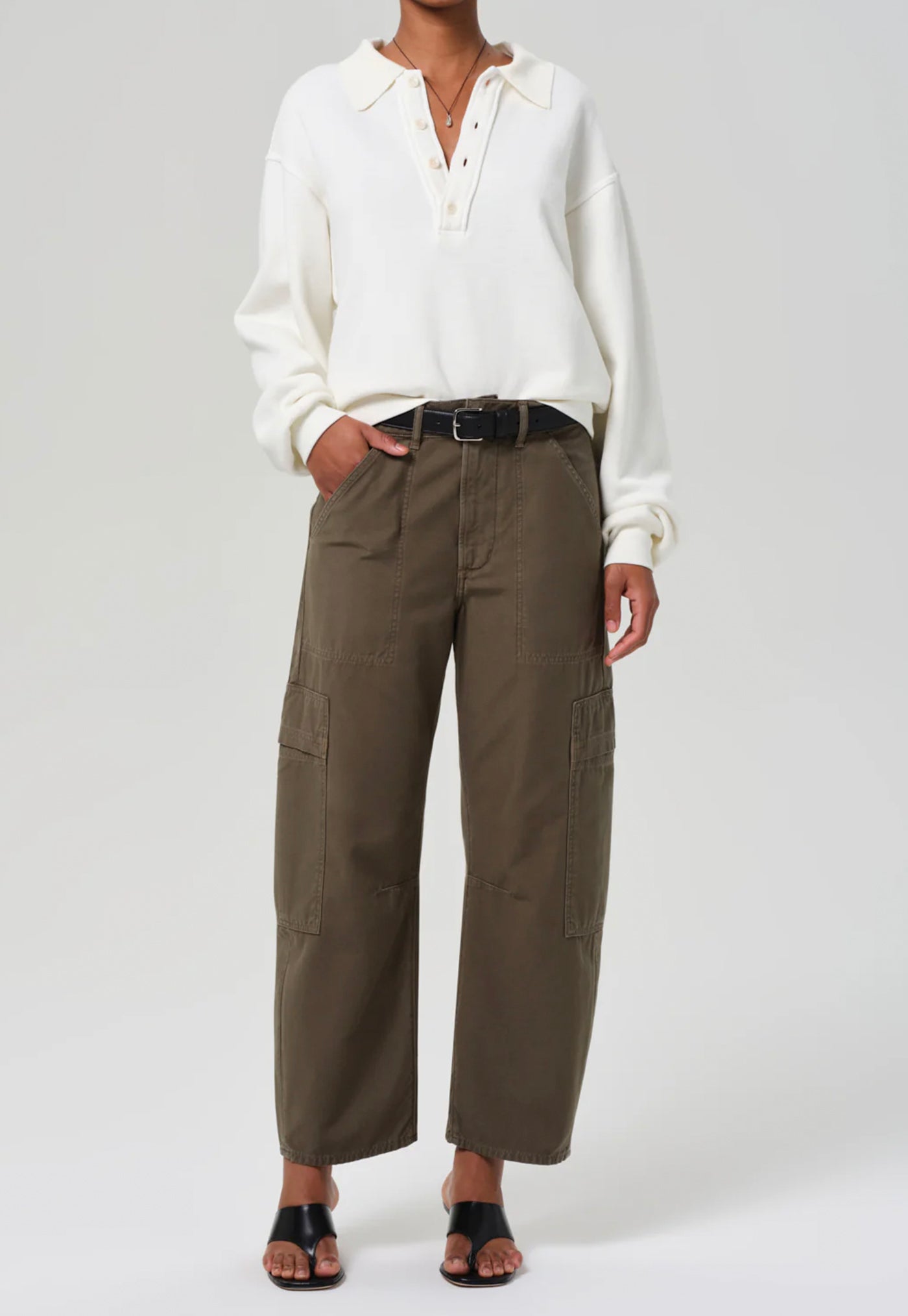 Marcelle Low Slung Cargo - Dogwood