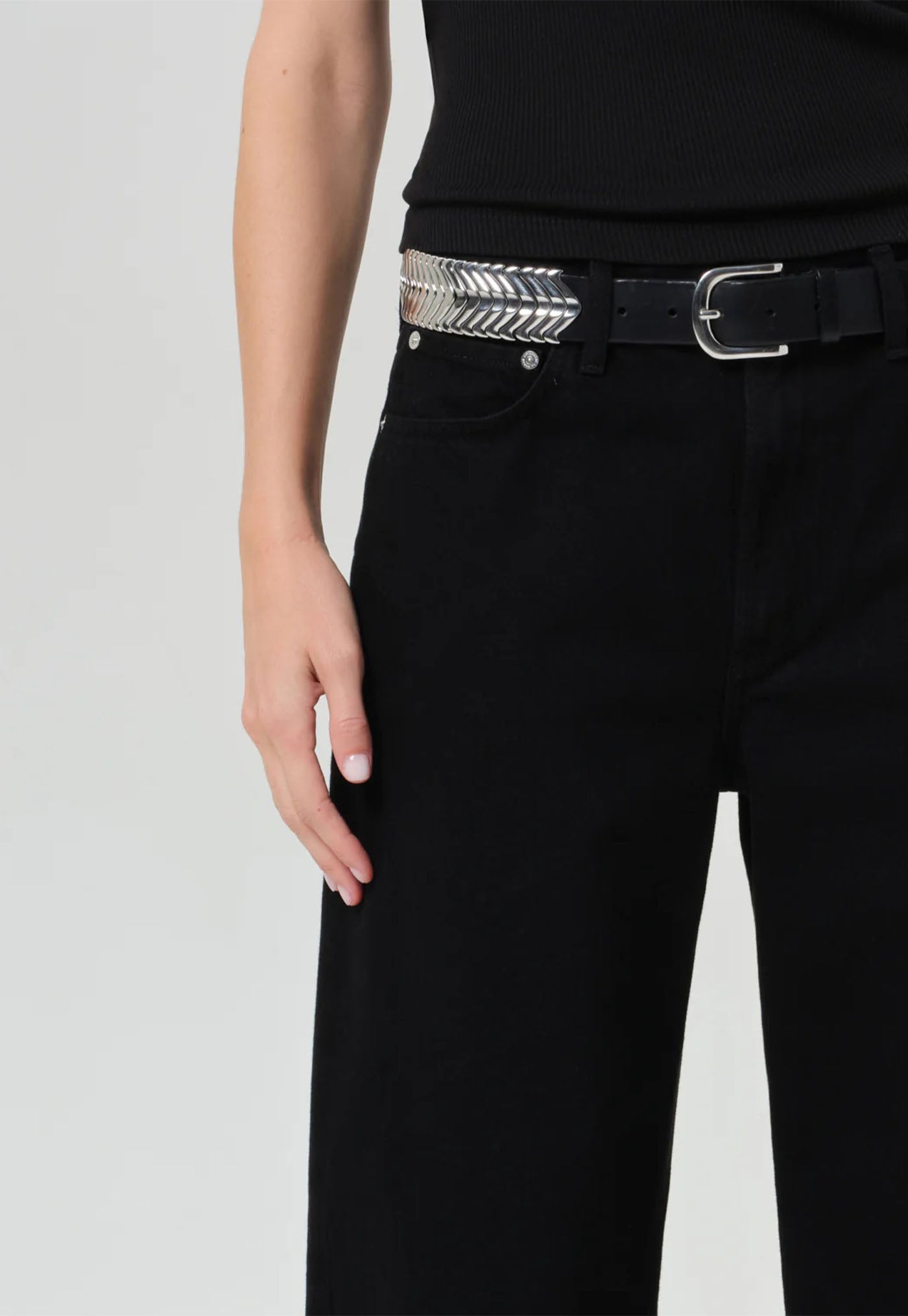 Miro Long Relaxed Jean - Solid Black