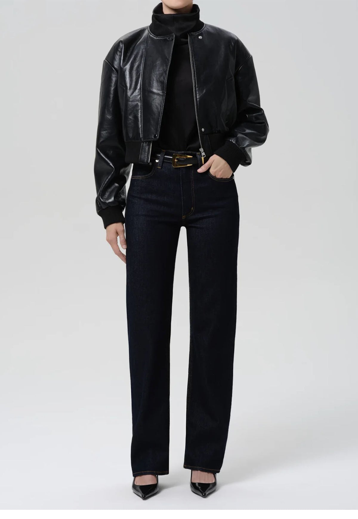 Palma Straight Long Clean Hem - Inky Rise