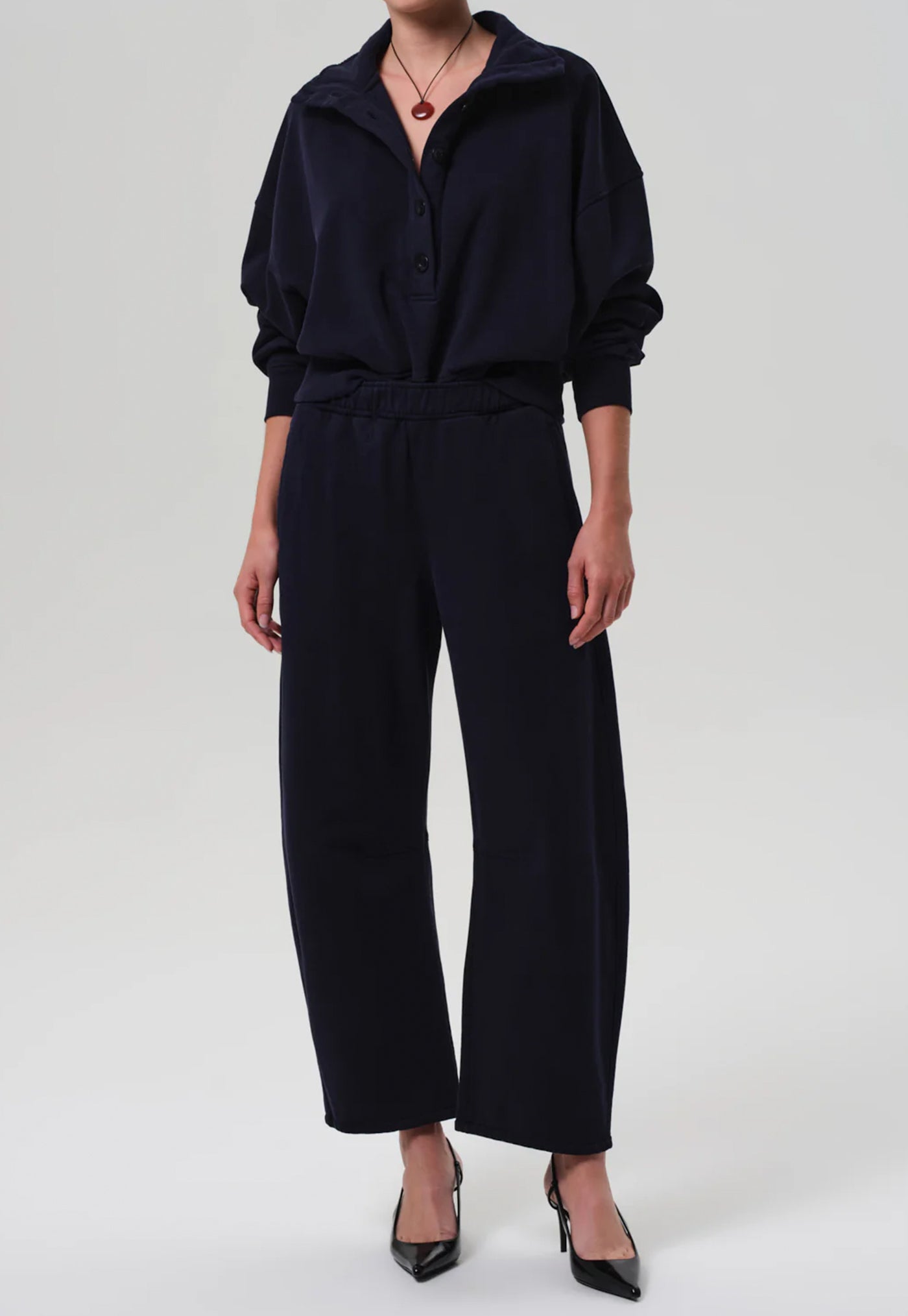 Mirelle Funnel Neck - Navy