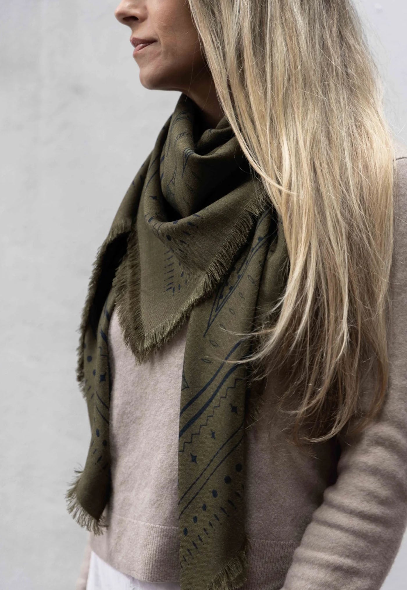 The Yorke Wool Silk Scarf