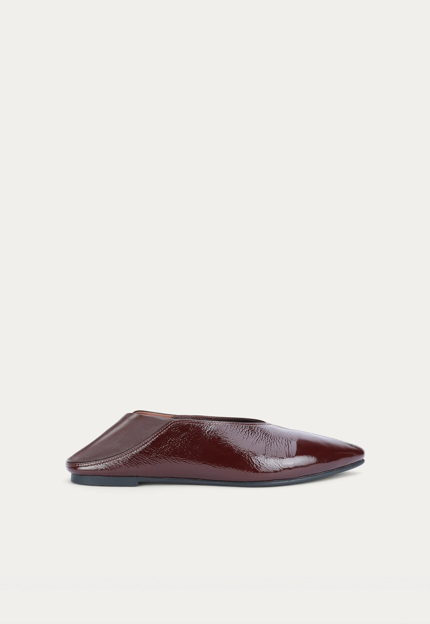 Epona Flat - Burgundy Patent