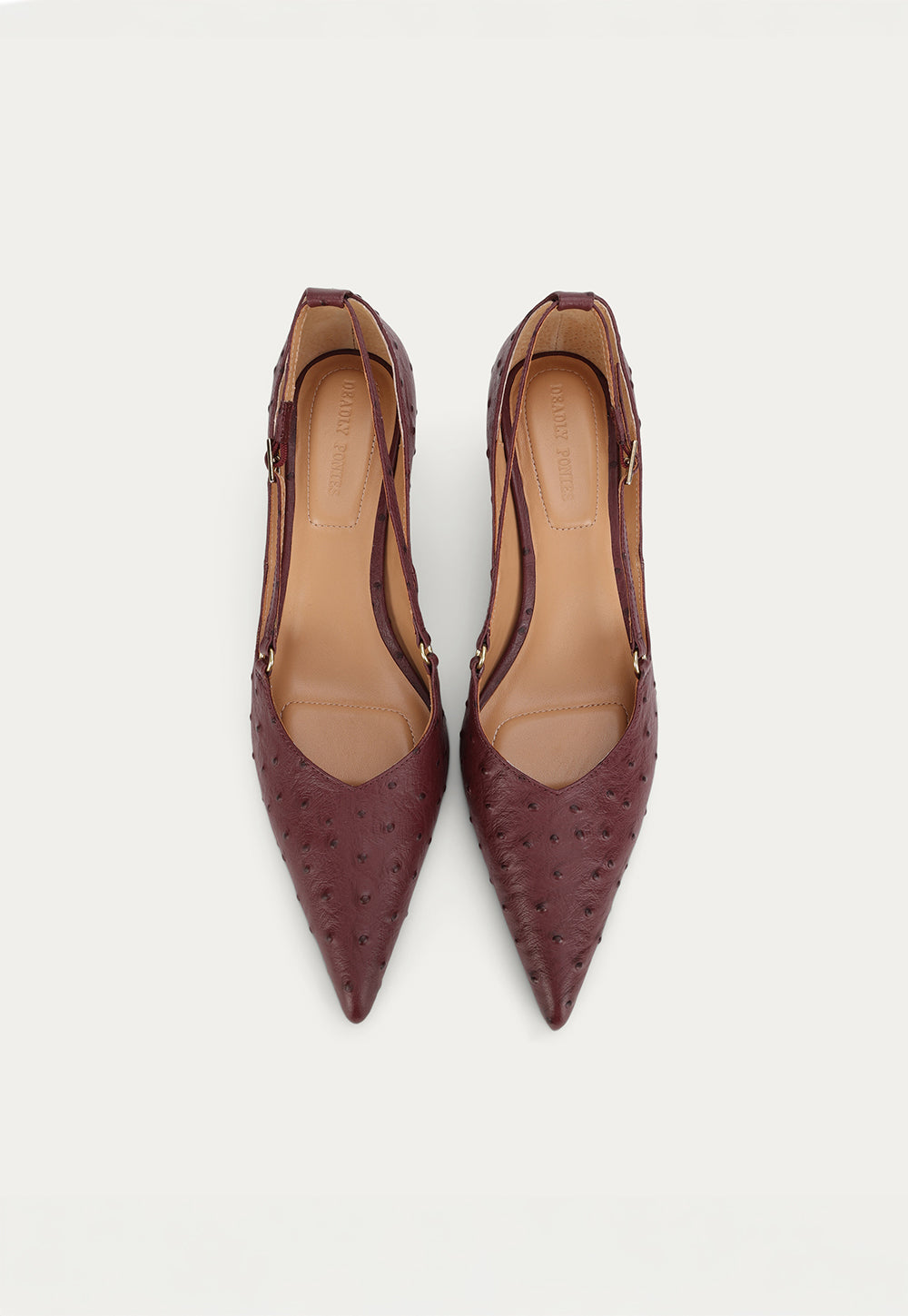 Epona Heel - Radicchio Ostrich