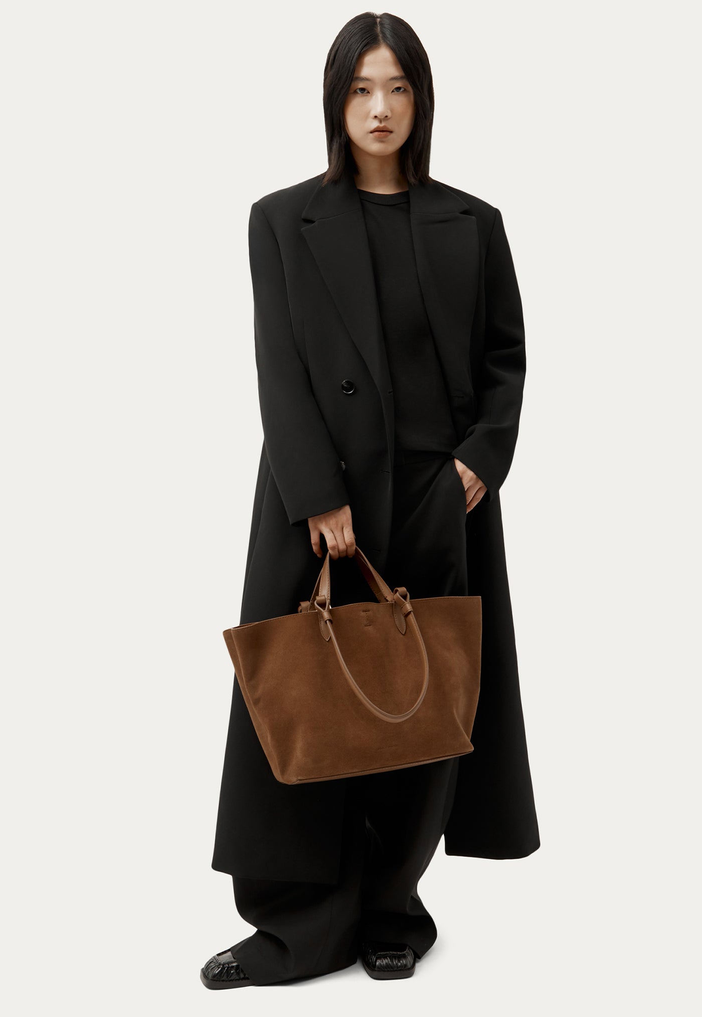 Large Bandit Tote - Hazel Suede