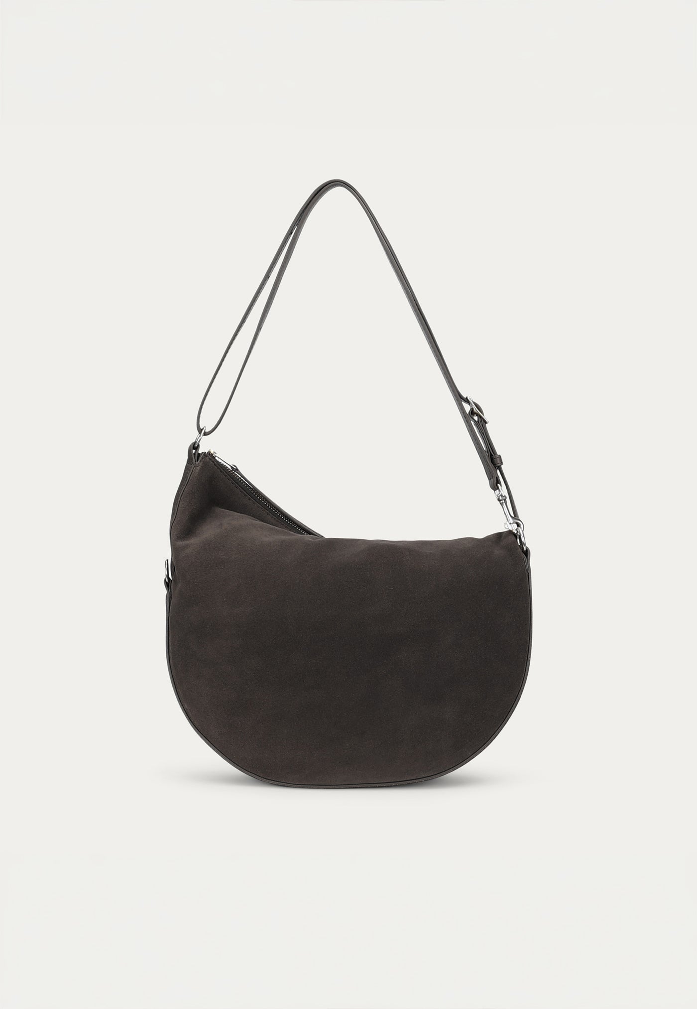 Leopard Hobo - Asphalt Suede