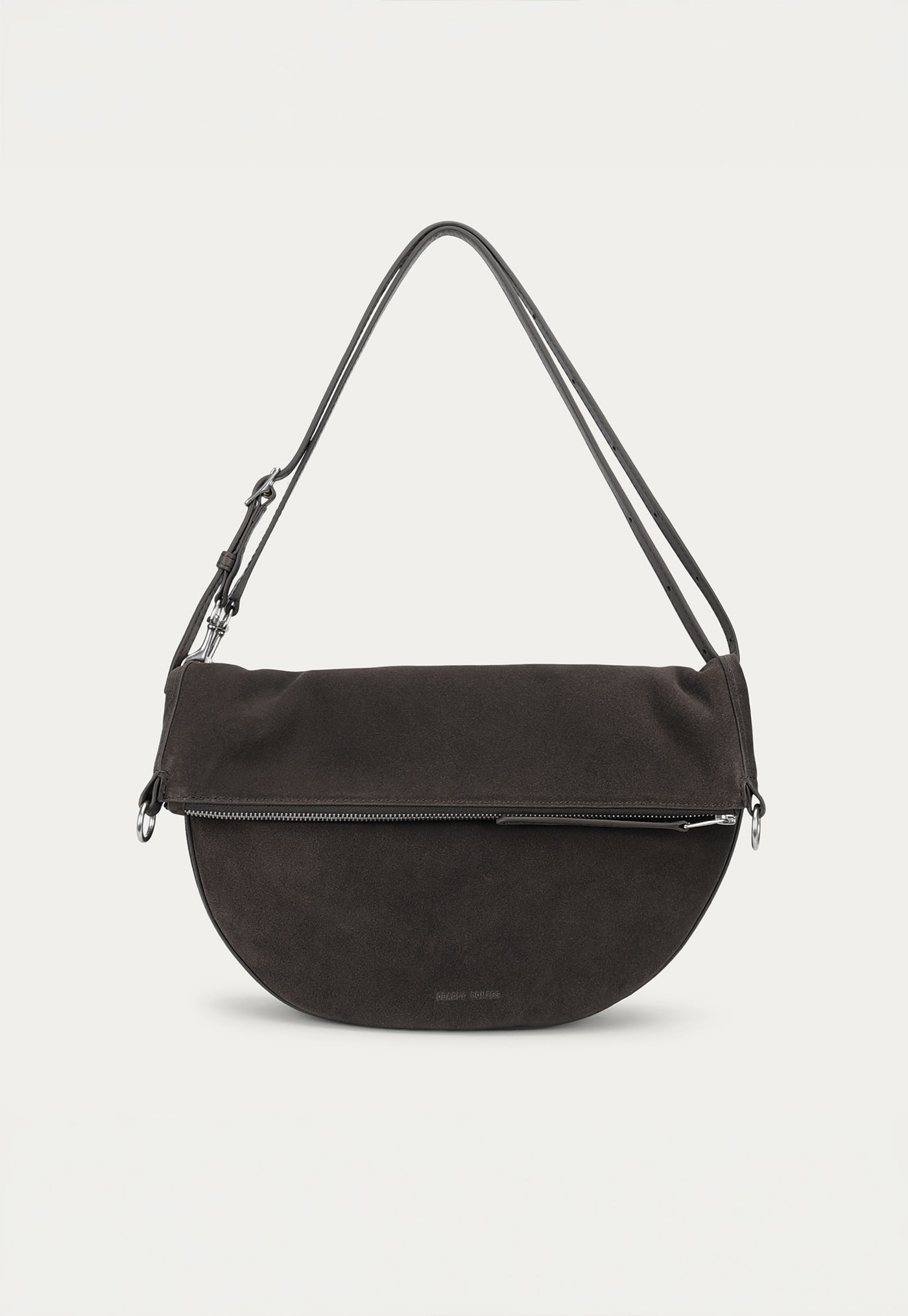 Leopard Hobo - Asphalt Suede