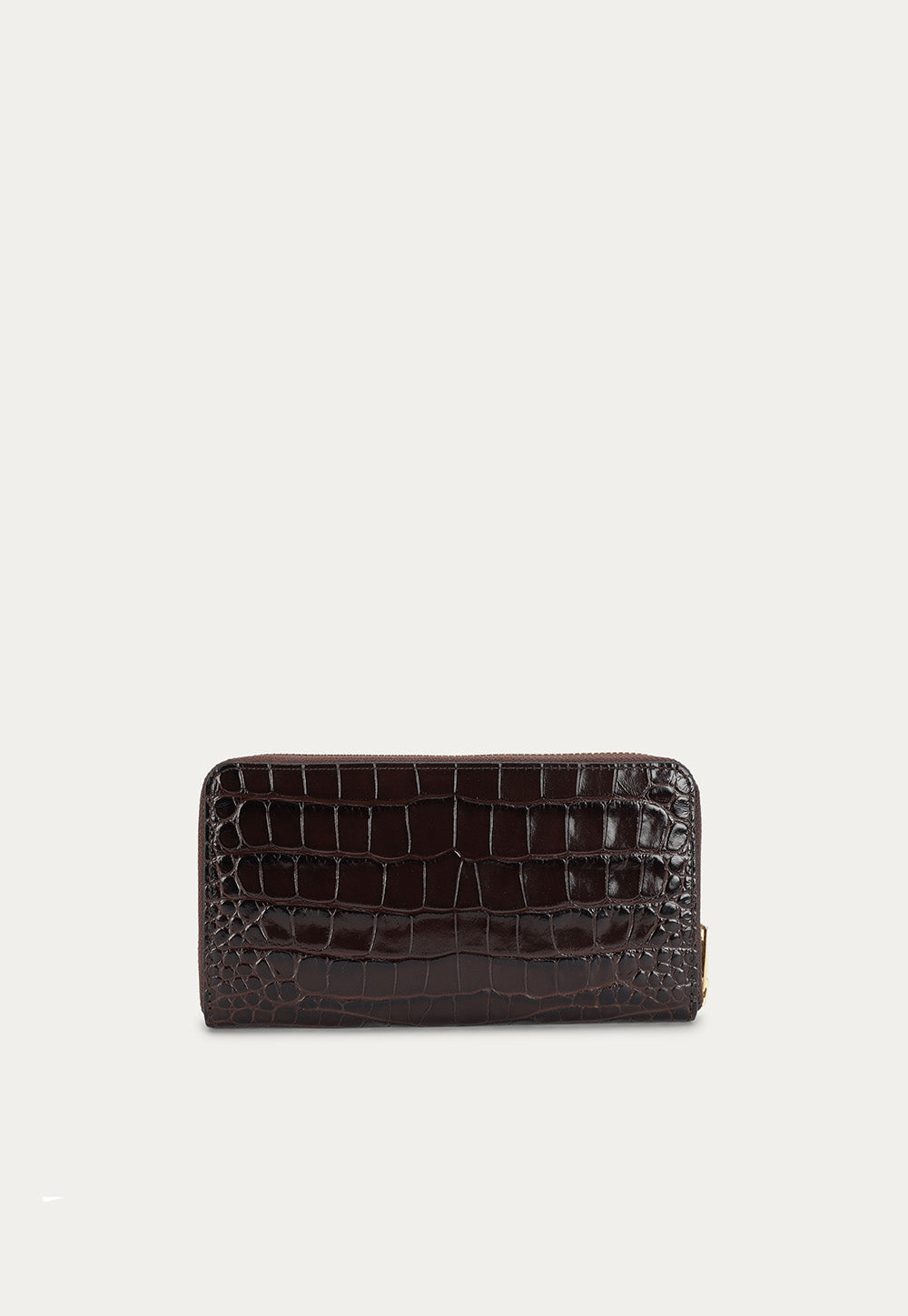 Maxi Wallet - Espresso Croc