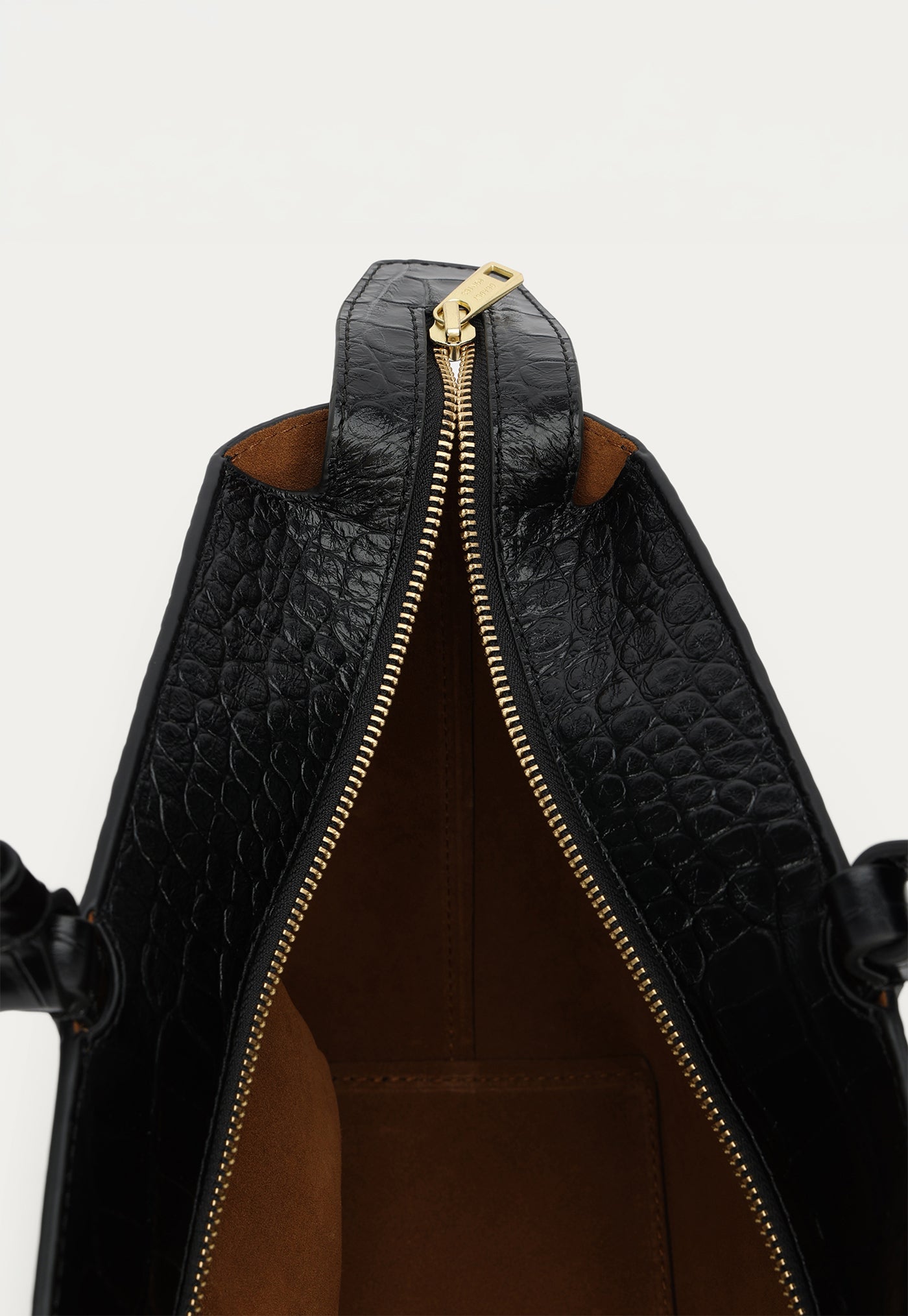 Medium Bandit Tote - Black Croc