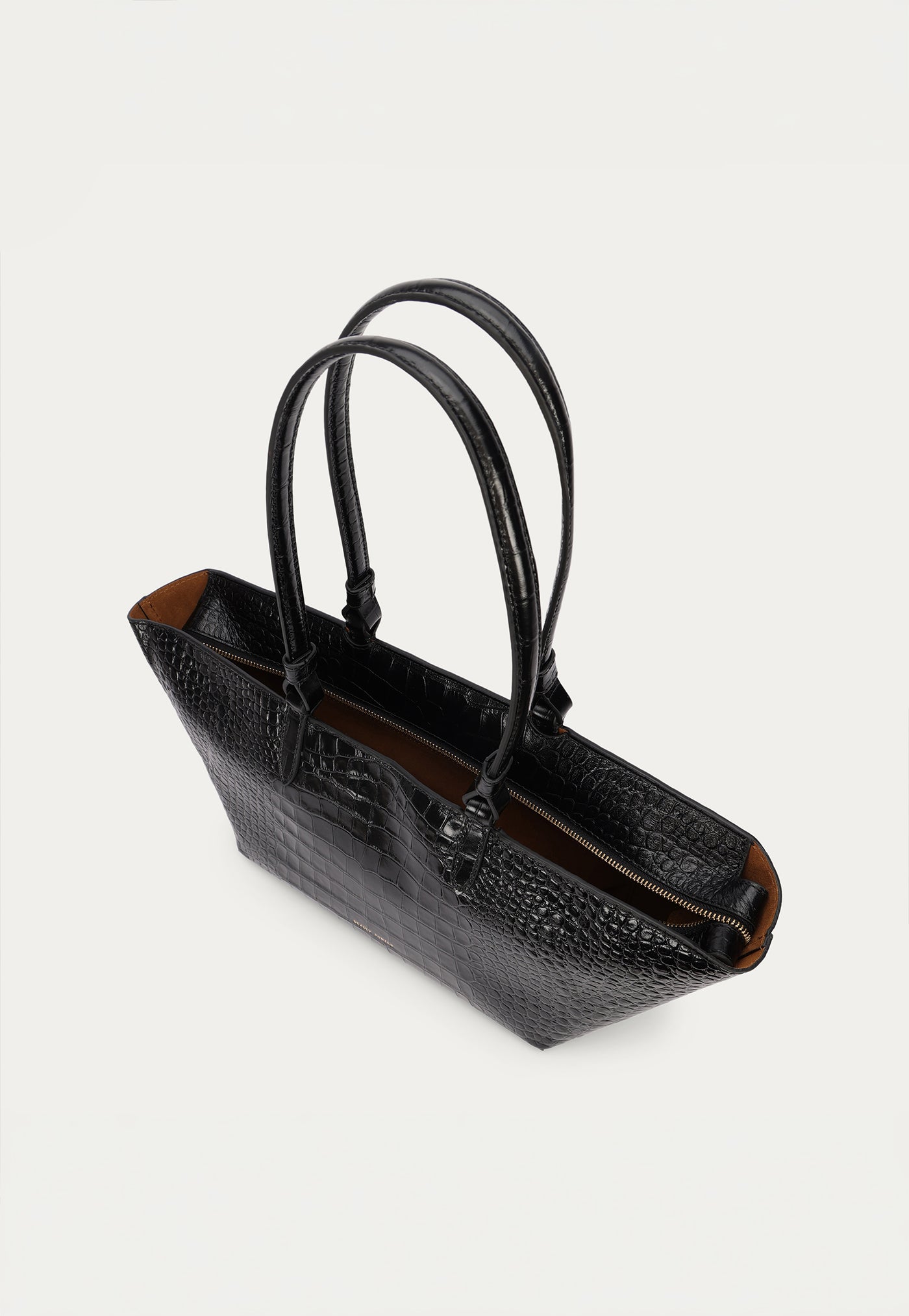 Medium Bandit Tote - Black Croc