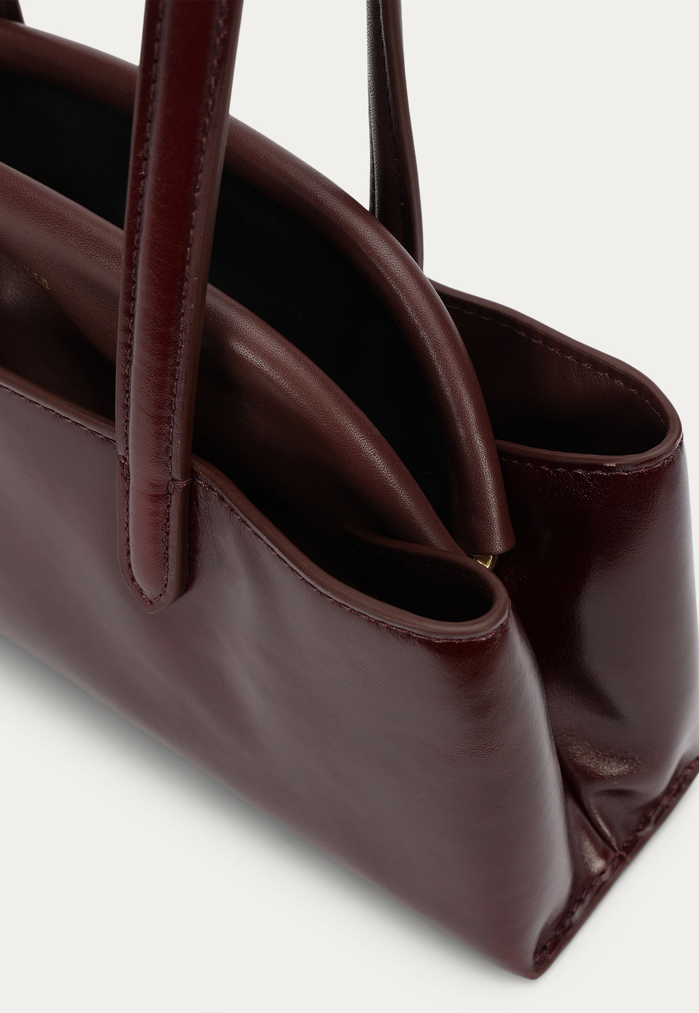 Mini Vault Tote - Dark Cherry Gloss