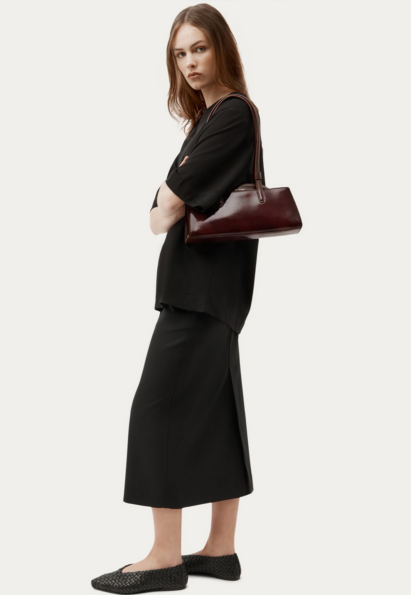 Mini Vault Tote - Dark Cherry Gloss
