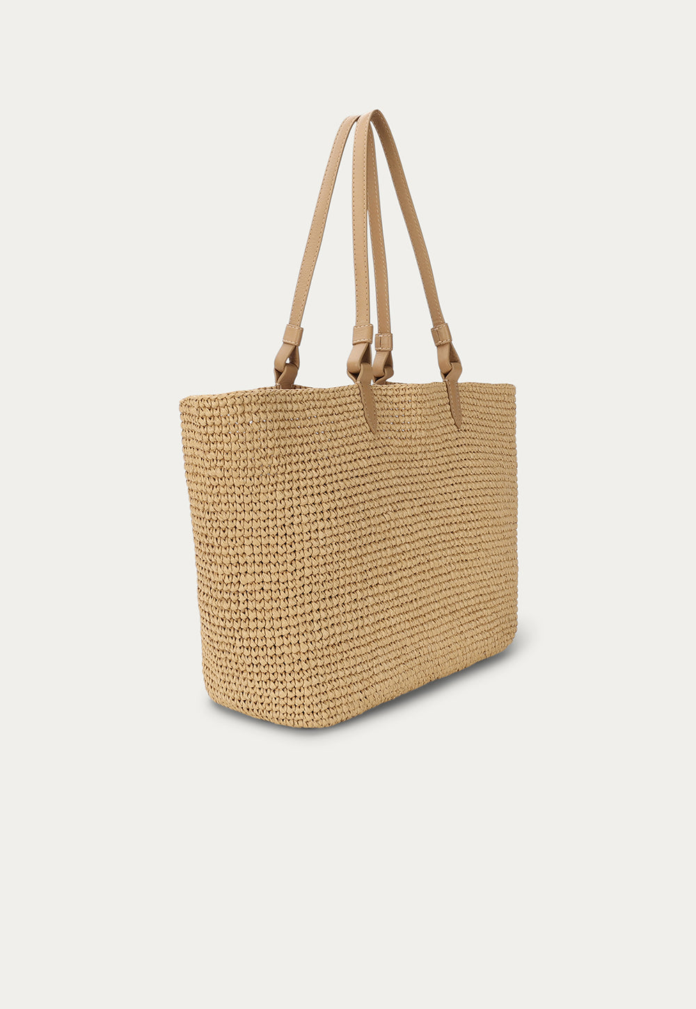 Mr Bandit Tote - Natural Raffia