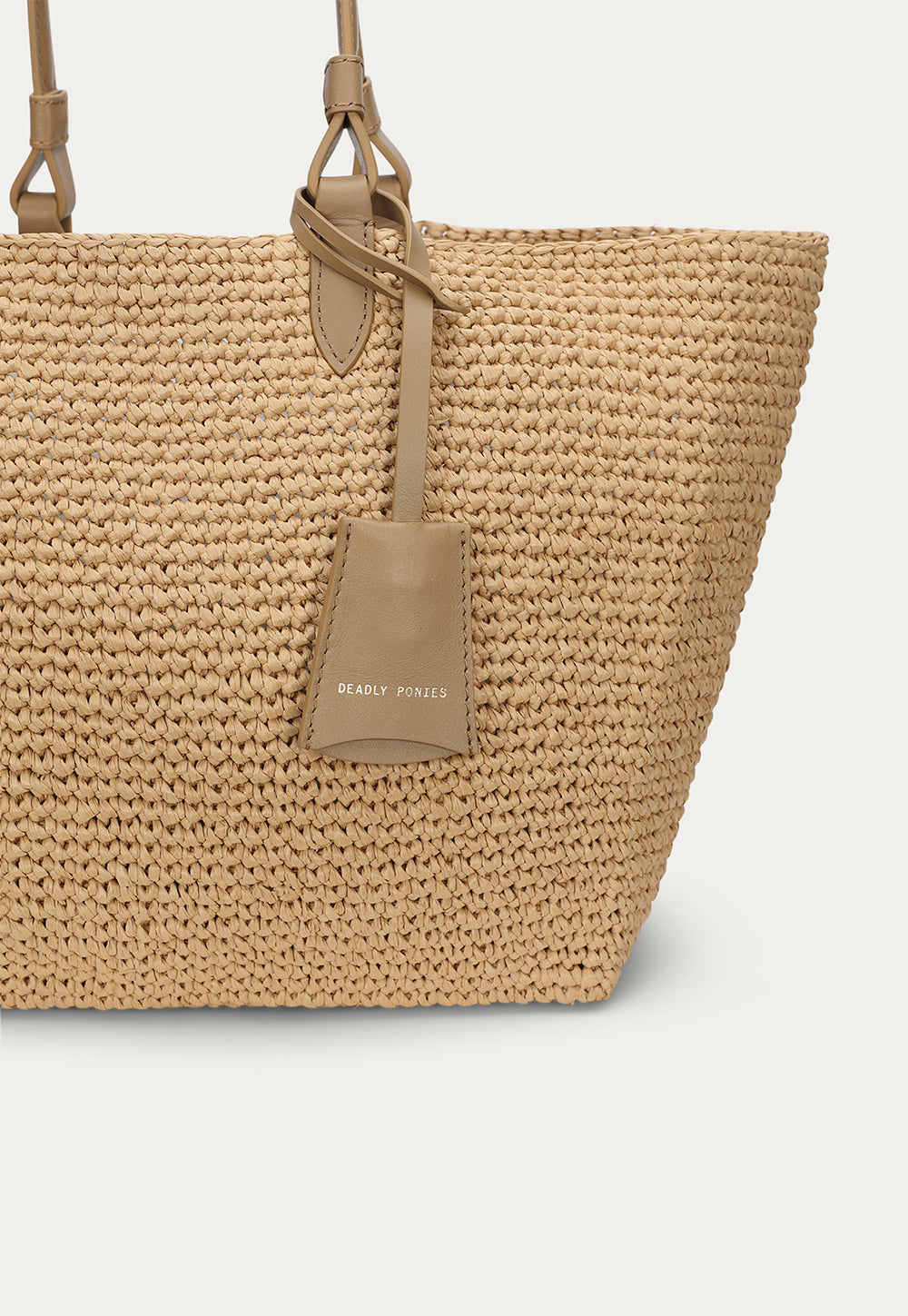 Mr Bandit Tote - Natural Raffia