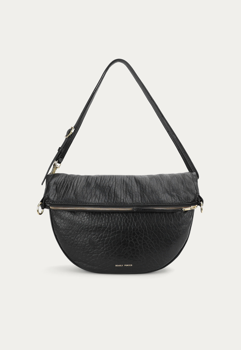 Leopard Hobo - Black Bulle/Brass